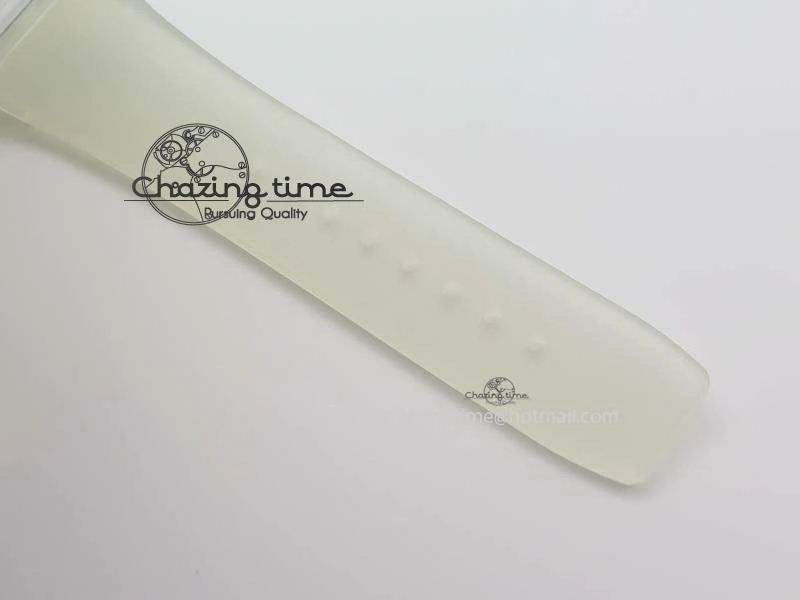 RM056 RMF Red Inner Bezel Skeleton Dial On Transparent Rubber Strap MIYOTA SunProtective 9581