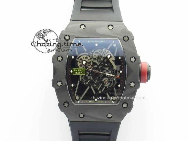 RM056 RMF Yellow Inner Bezel Skeleton Dial On Transparent Rubber Strap MIYOTA Affordable 9582