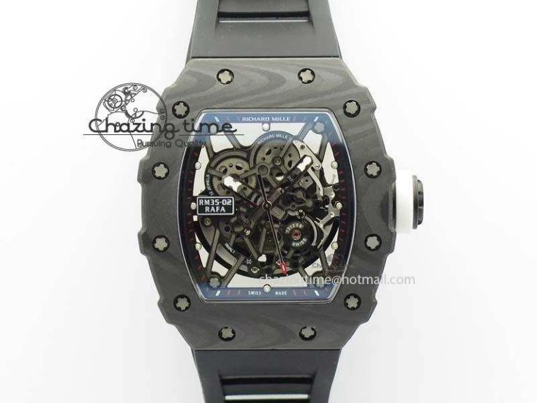 RM056 RMF Yellow Inner Bezel Skeleton Dial On Transparent Rubber Strap MIYOTA Affordable 9582