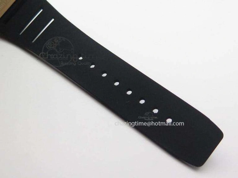 RM057 Dragon-Jackie Chan RG Rose Gold Dragon Dial On Black Rubber Strap A Refined 9588