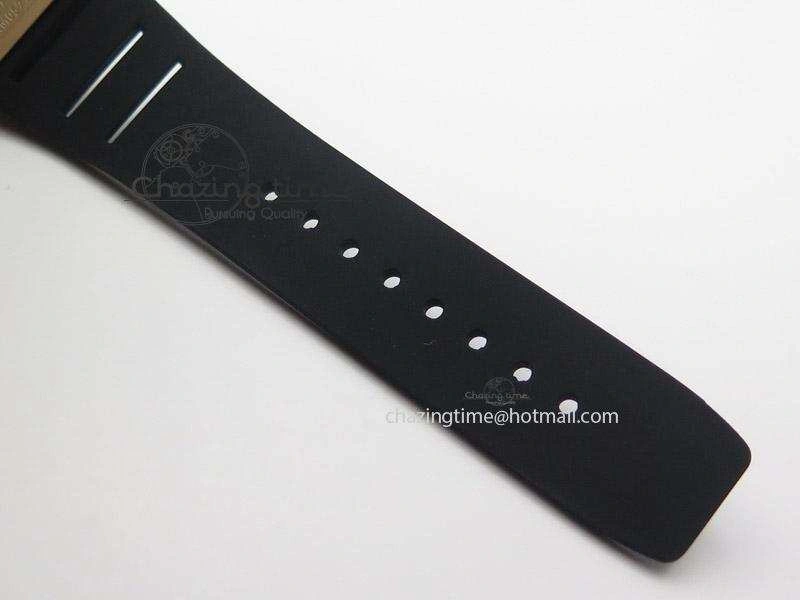 RM057 Dragon-Jackie Chan RG Rose Gold Dragon Dial On Black Rubber Strap A Refined 9588