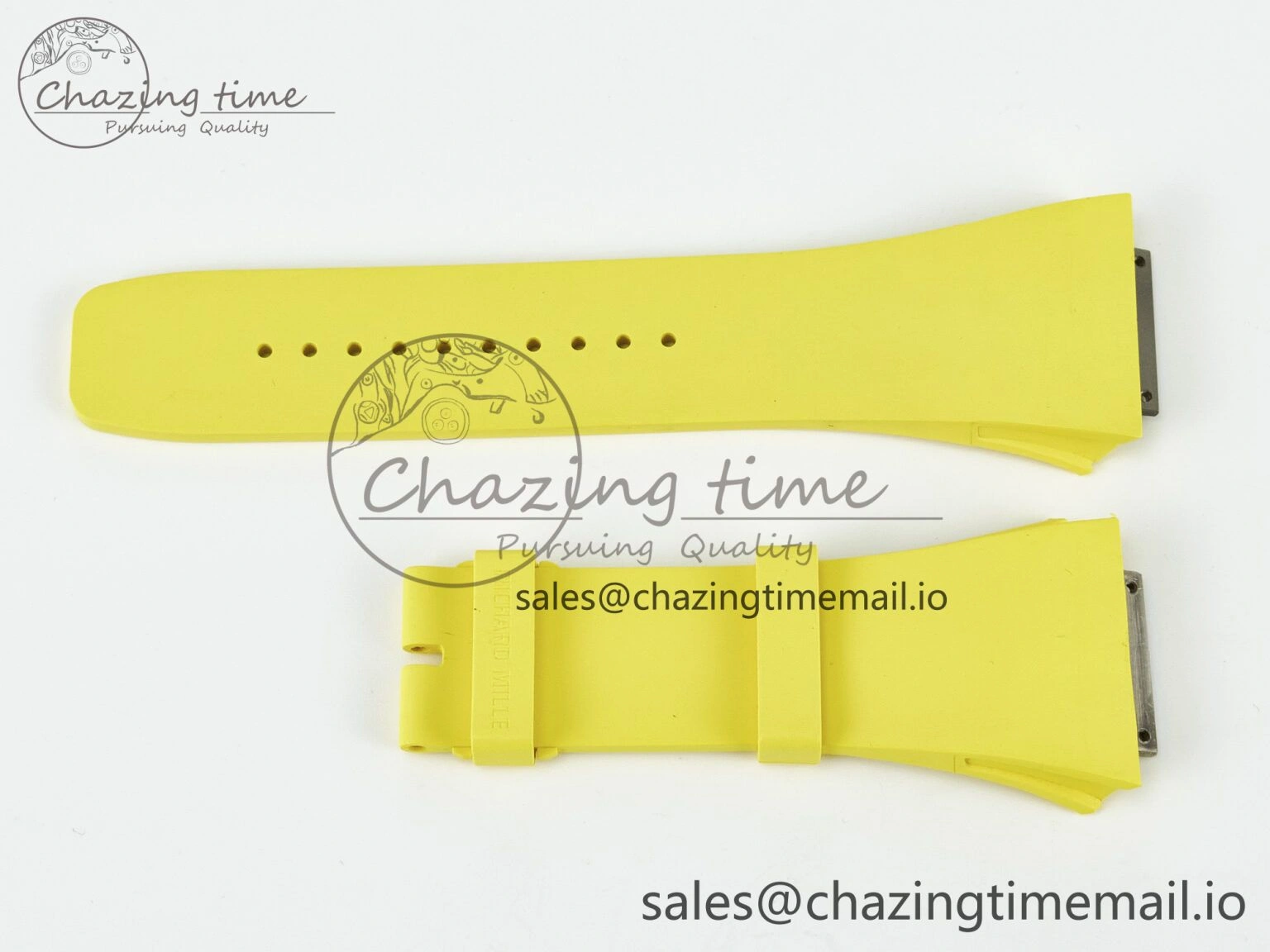RM061 1:1 Best Edition Yellow Rubber Strap (Fits the Gen size) Refined 9189