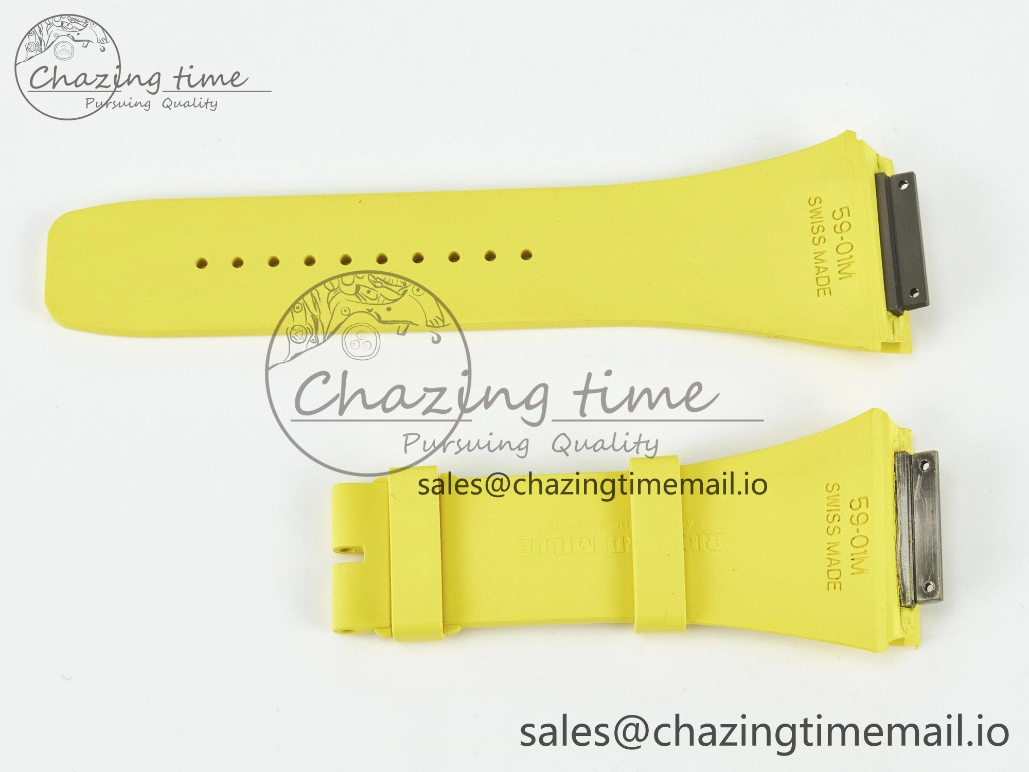 RM061 1:1 Best Edition Yellow Rubber Strap (Fits the Gen size) Refined 9189