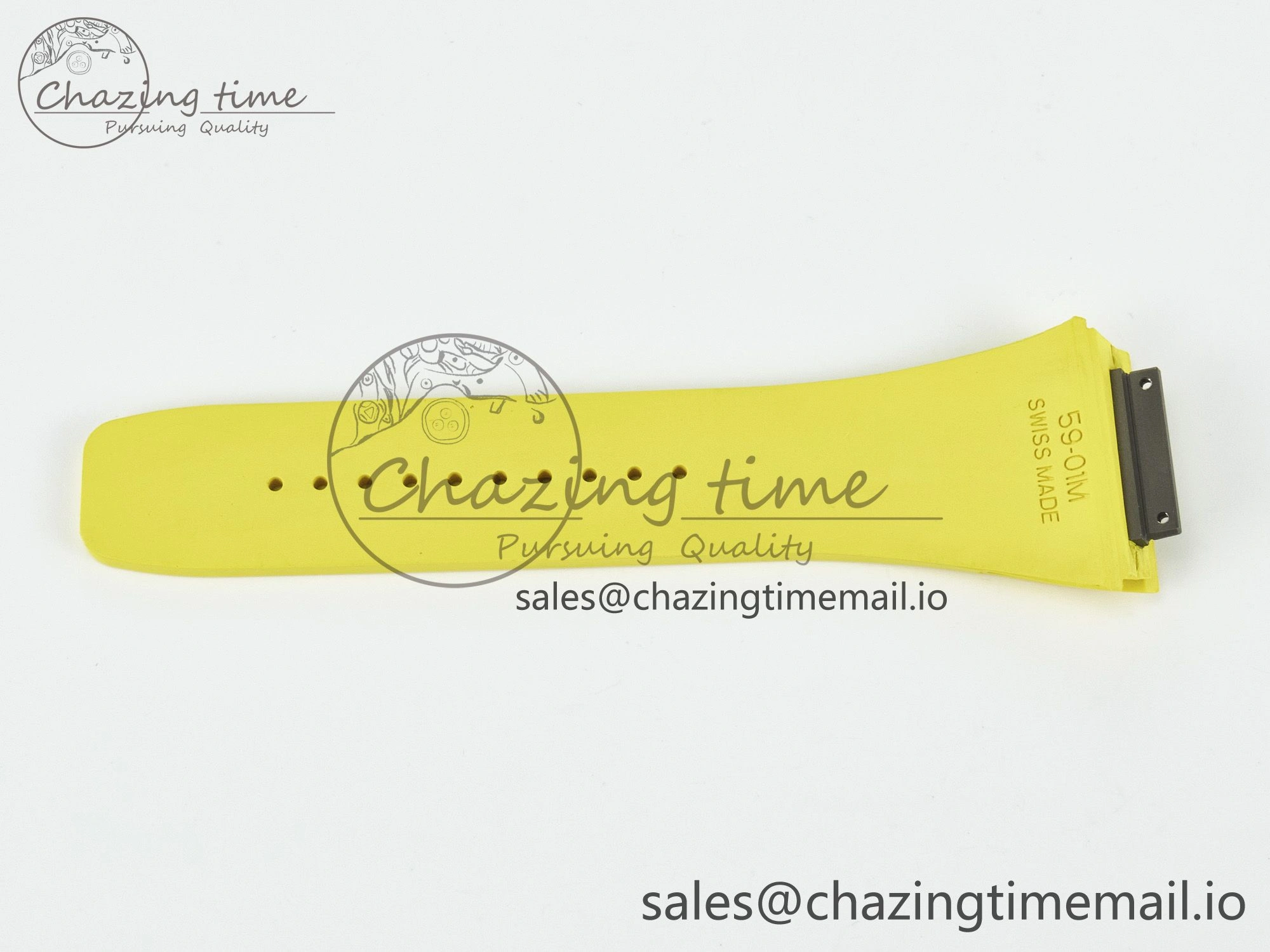 RM061 1:1 Best Edition Yellow Rubber Strap (Fits the Gen size) Refined 9189
