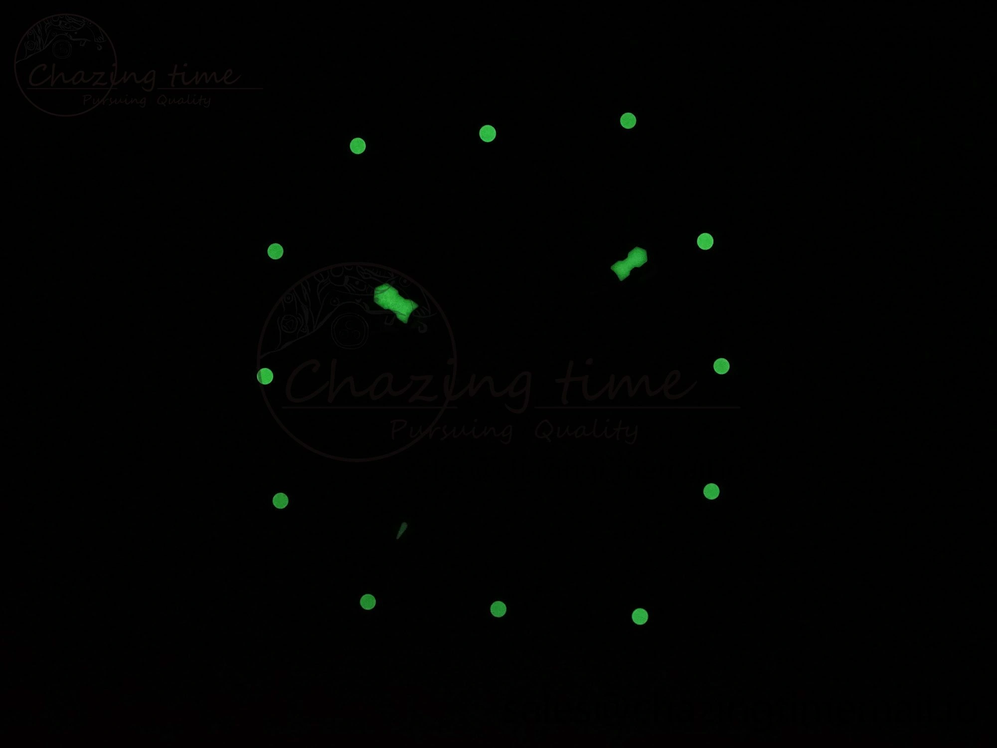 RM061 Black Ceramic ZF 1:1 Best Edition on Green Rubber Strap RMUL2 Super Clone Flexible 9191