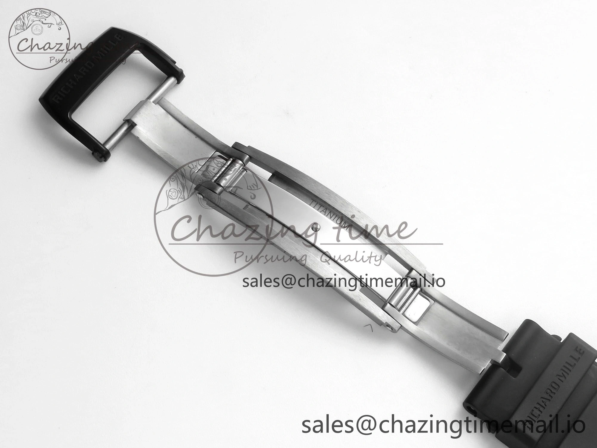 RM061 Black Ceramic ZF 1:1 Best Edition on White Rubber Strap RMUL2 Super Clone AllSeason 9188