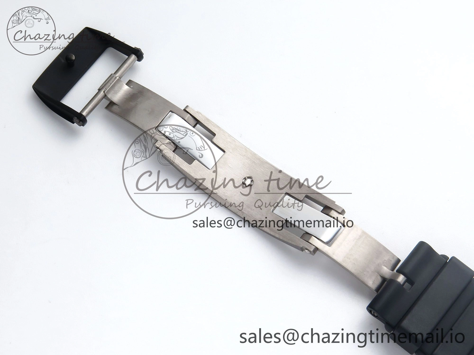 RM061 Black Ceramic ZF 1:1 Best Edition on White Rubber Strap RMUL2 Super Clone AllSeason 9188