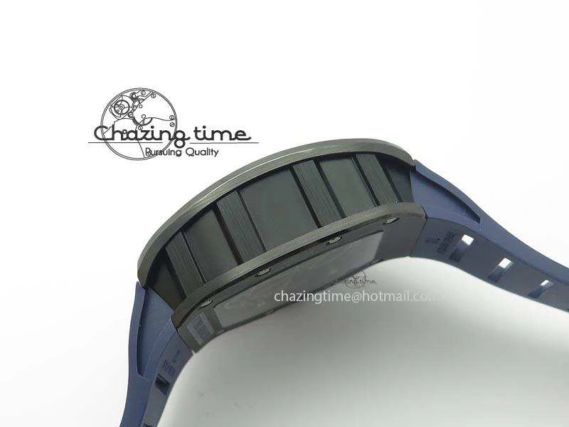 Refined RM061 Blue Inner Bezel Skeleton Dial On Blue Rubber Strap MIYOTA8215 KVF 9577