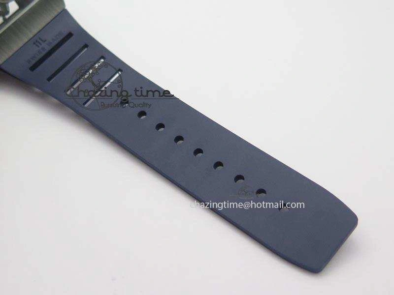 Refined RM061 Blue Inner Bezel Skeleton Dial On Blue Rubber Strap MIYOTA8215 KVF 9577