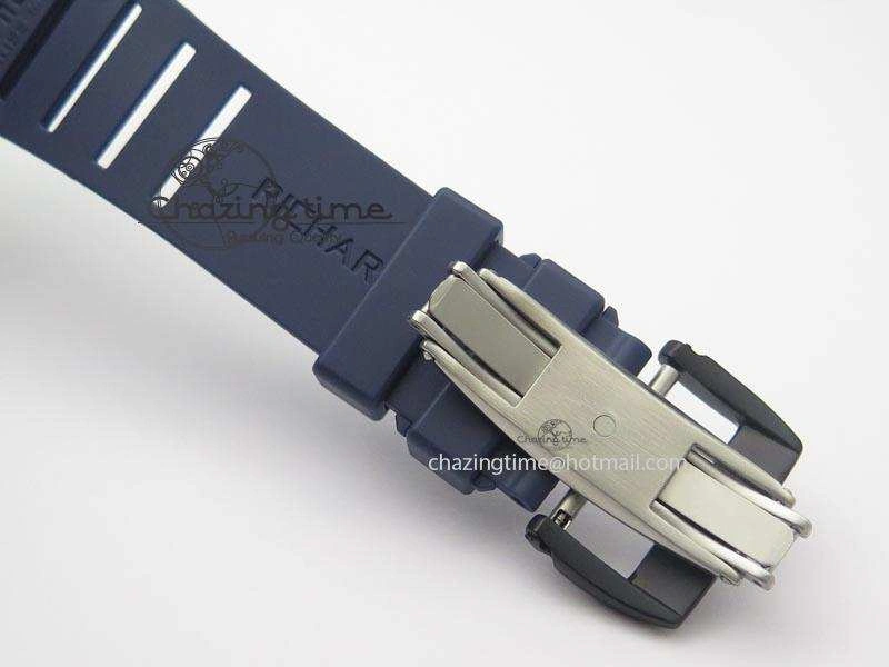 Refined RM061 Blue Inner Bezel Skeleton Dial On Blue Rubber Strap MIYOTA8215 KVF 9577