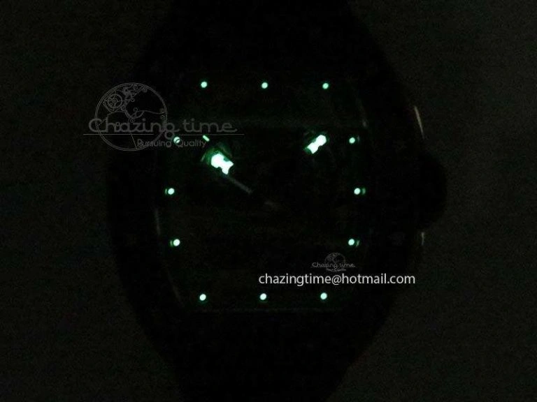 Refined RM061 Blue Inner Bezel Skeleton Dial On Blue Rubber Strap MIYOTA8215 KVF 9577