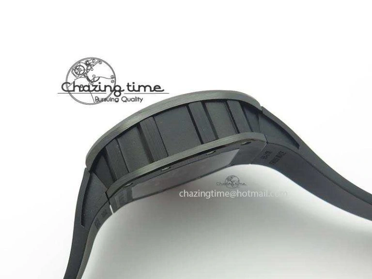 Versatile RM061 Red Inner Bezel Skeleton Dial On Black Rubber Strap MIYOTA8215 KVF 9579