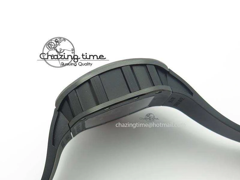 Versatile RM061 Red Inner Bezel Skeleton Dial On Black Rubber Strap MIYOTA8215 KVF 9579
