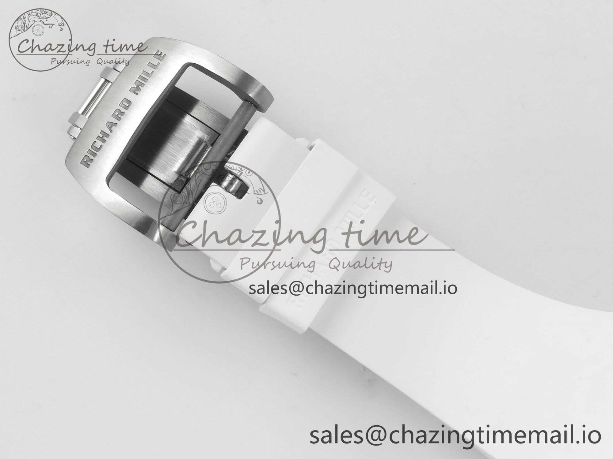 AllSeason RM061 White Ceramic APSF 1:1 Best Edition Yellow Green Skeleton Dial on White Rubber Strap RMUL2 Super Clone 9169