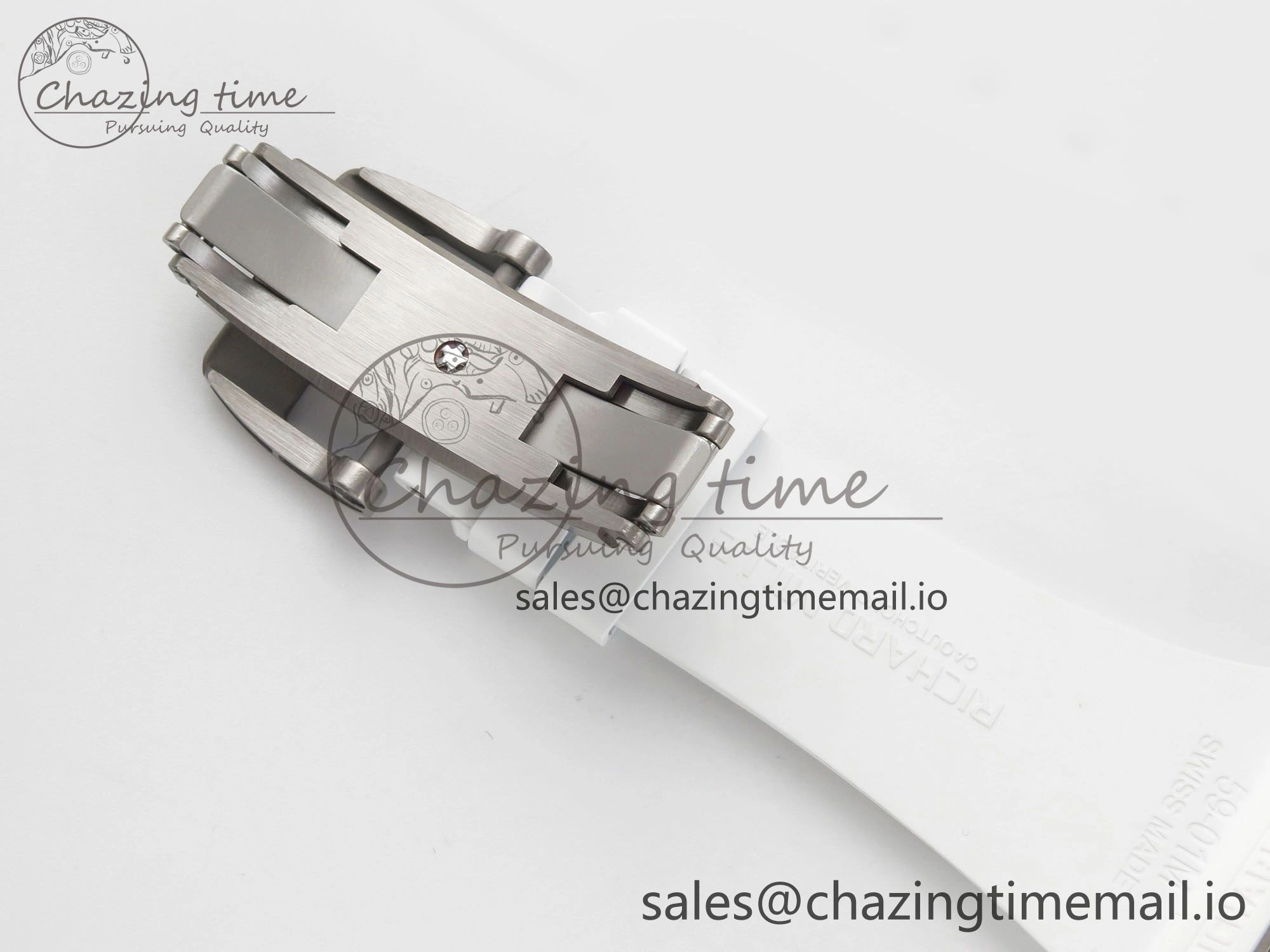 AllSeason RM061 White Ceramic APSF 1:1 Best Edition Yellow Green Skeleton Dial on White Rubber Strap RMUL2 Super Clone 9169