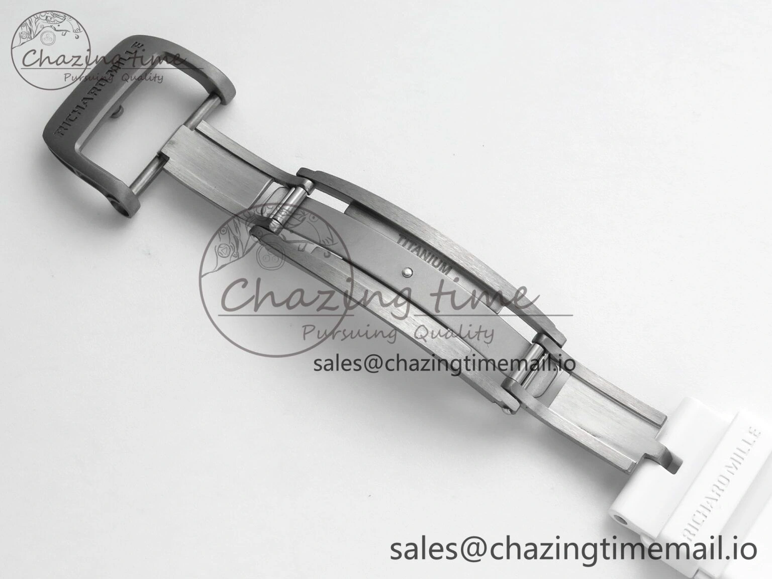 Neat RM061 White Ceramic ZF 1:1 Best Edition on White Rubber Strap RMUL2 Super Clone 9186