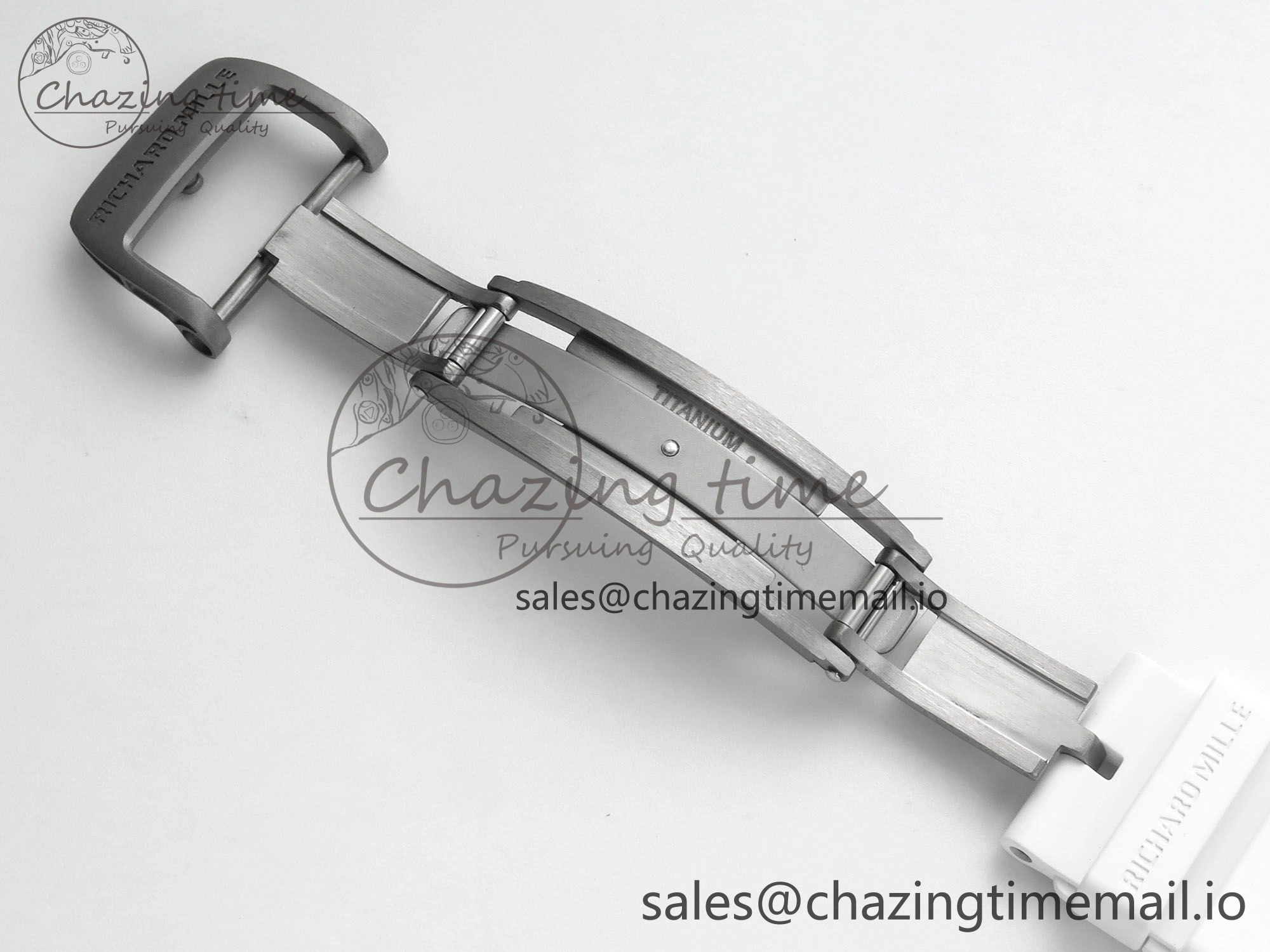 Neat RM061 White Ceramic ZF 1:1 Best Edition on White Rubber Strap RMUL2 Super Clone 9186