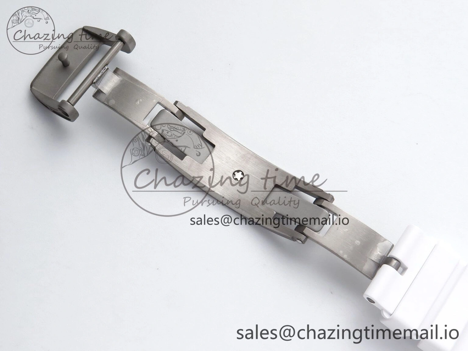 Neat RM061 White Ceramic ZF 1:1 Best Edition on White Rubber Strap RMUL2 Super Clone 9186
