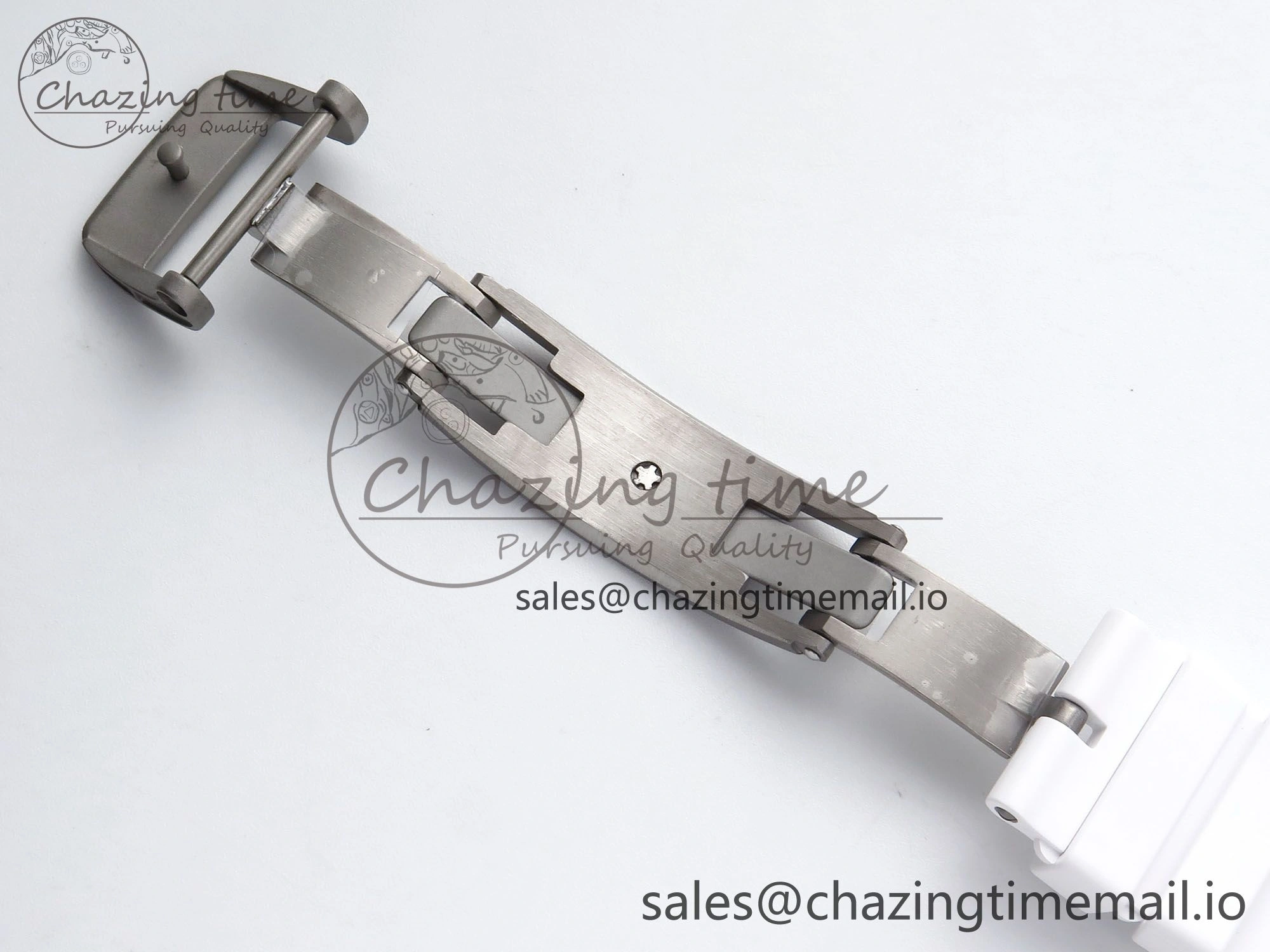 Neat RM061 White Ceramic ZF 1:1 Best Edition on White Rubber Strap RMUL2 Super Clone 9186