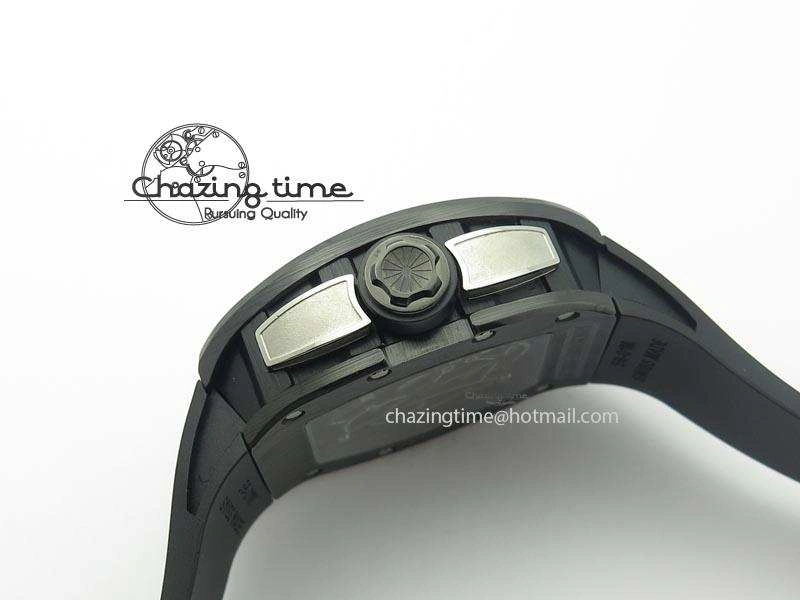 RM061 White Inner Bezel Skeleton Dial On Black Rubber Strap MIYOTA8215 KVF Modern 9578