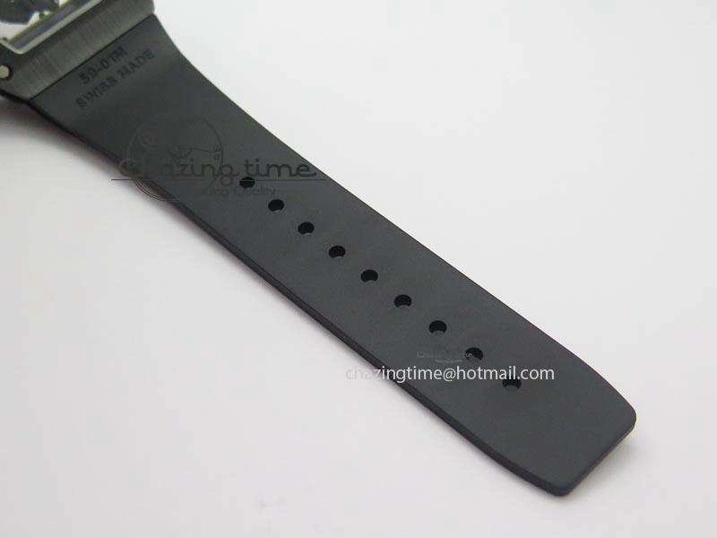 RM061 White Inner Bezel Skeleton Dial On Black Rubber Strap MIYOTA8215 KVF Modern 9578
