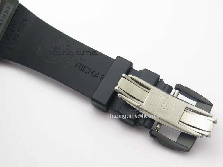 RM061 White Inner Bezel Skeleton Dial On Black Rubber Strap MIYOTA8215 KVF Modern 9578