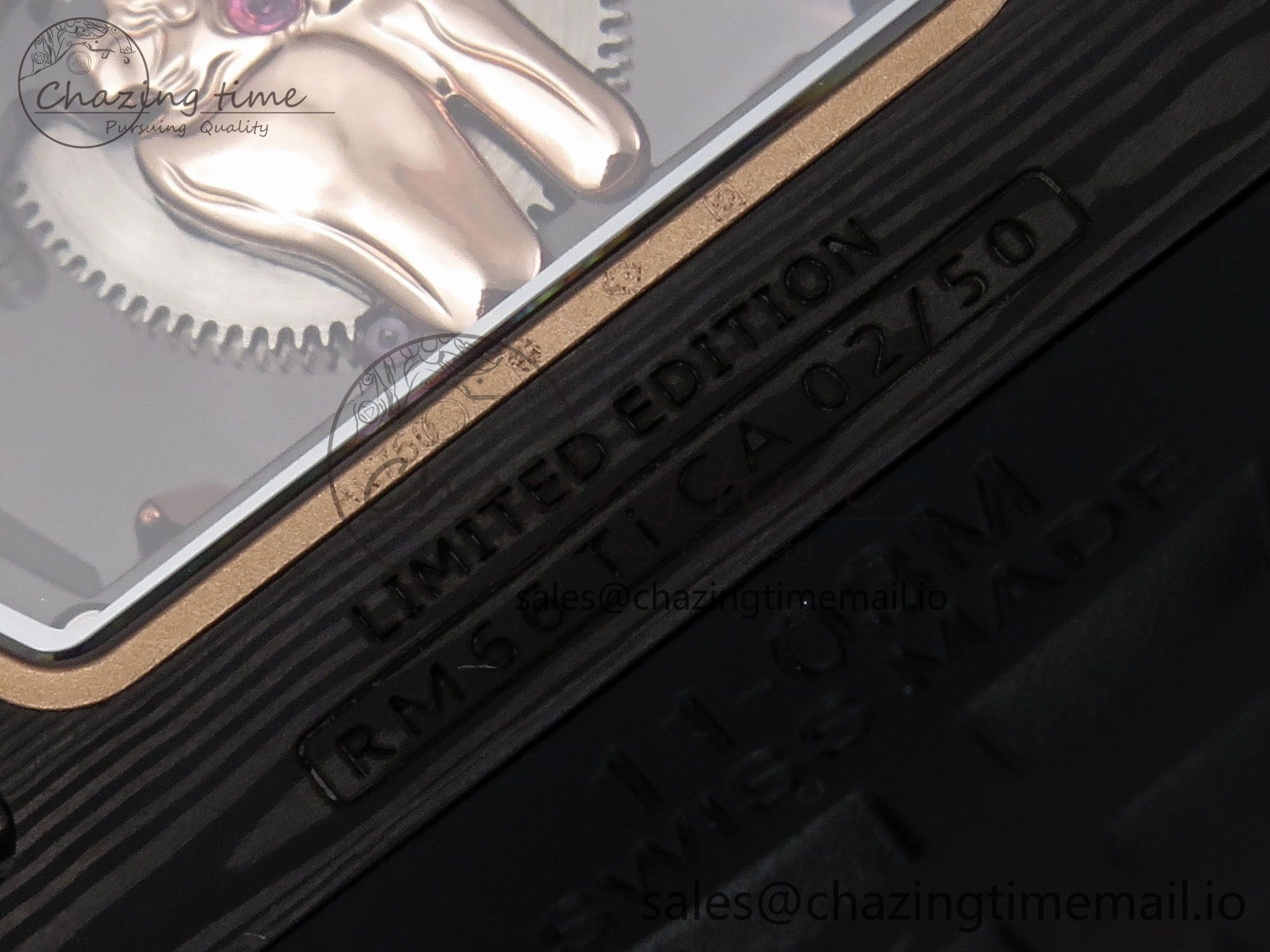 RM066 Real Forge Carbon RG YSF 1:1 Best Edition Skeleton Dial on Black Rubber Strap Asian Tourbillon AllSeason 9246