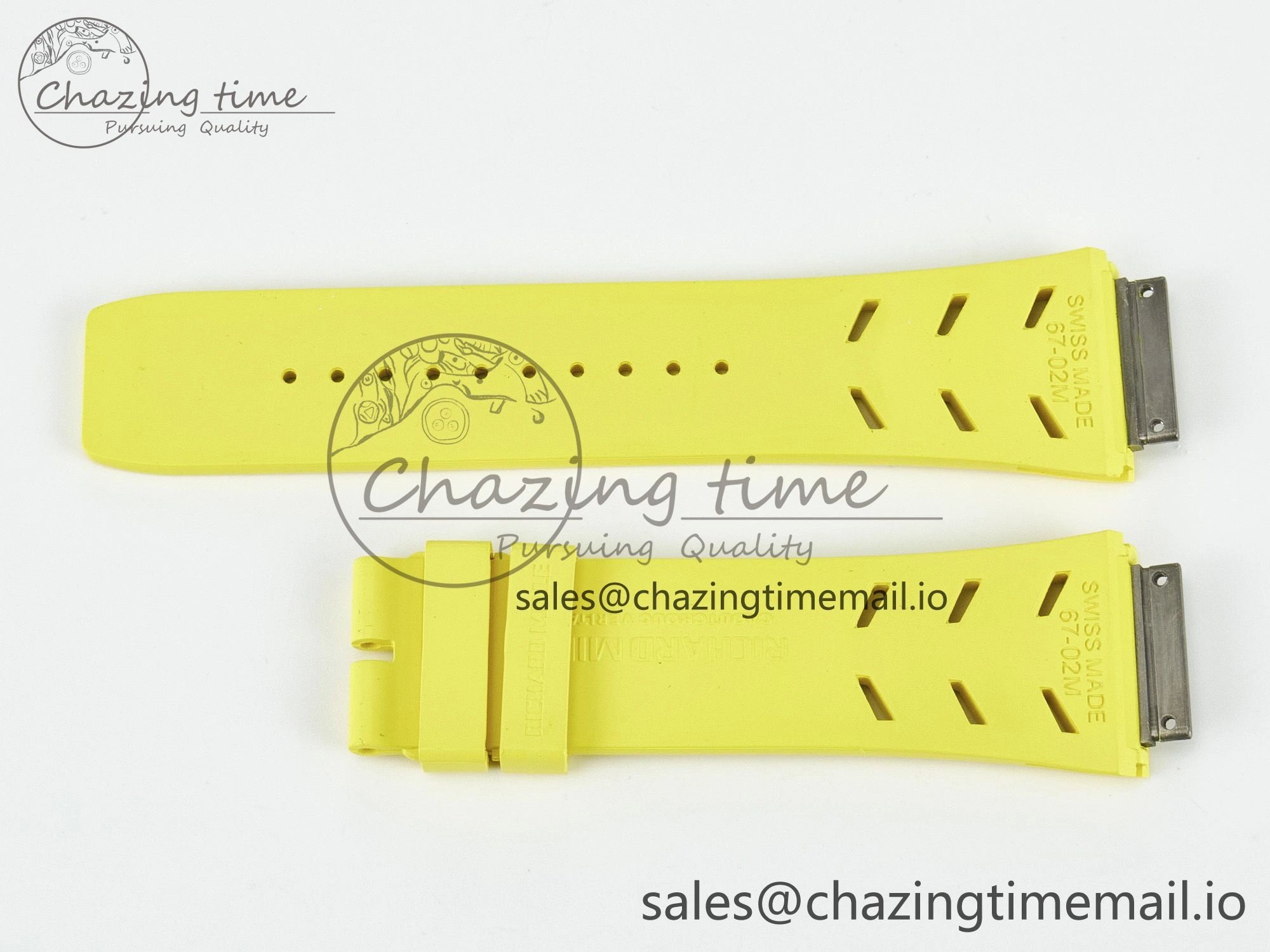 RM067 1:1 Best Edition Yellow Rubber Strap (Fits the Gen size) Timeless 9193