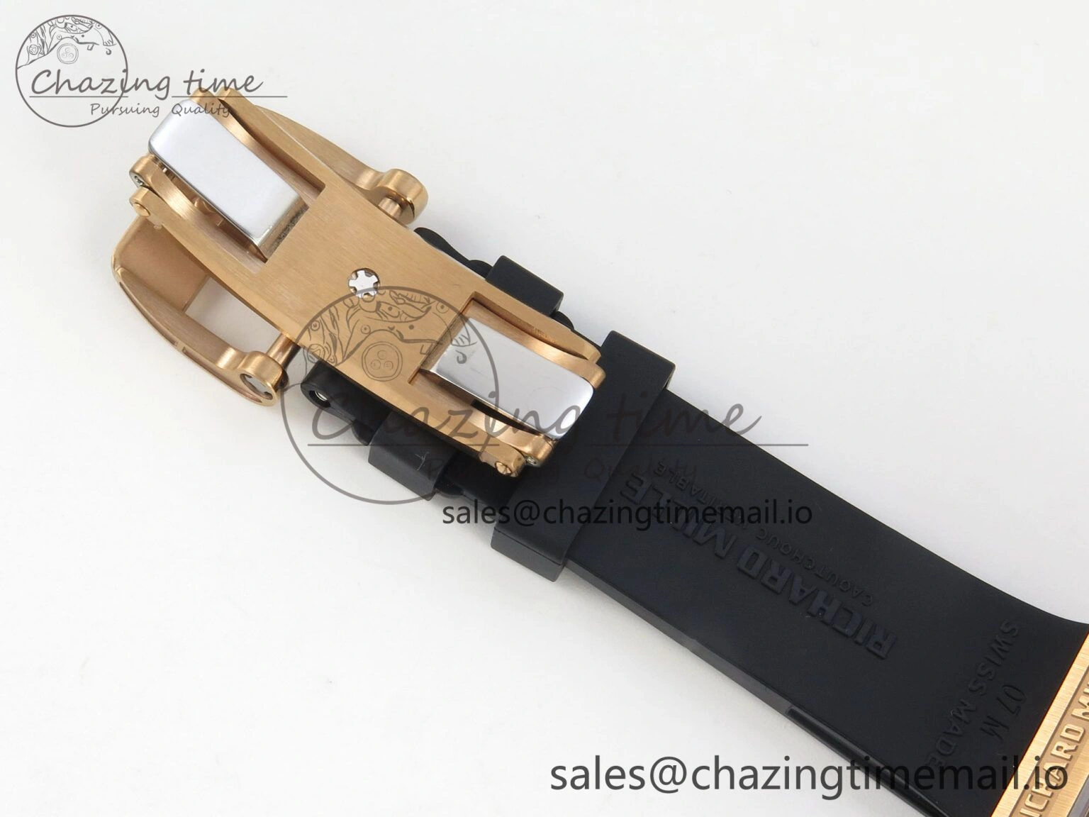 RM07 Ladies Full Diamonds RG ZF 1:1 Best Edition Red Dial on Black Rubber Strap CRMA2 Clone Effortless 9150
