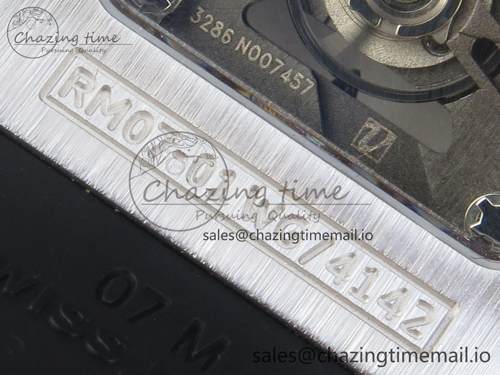 RM07 Ladies Full Diamonds SS ZF 1:1 Best Edition Red Dial on Black Rubber Strap CRMA2 Clone Original 9153