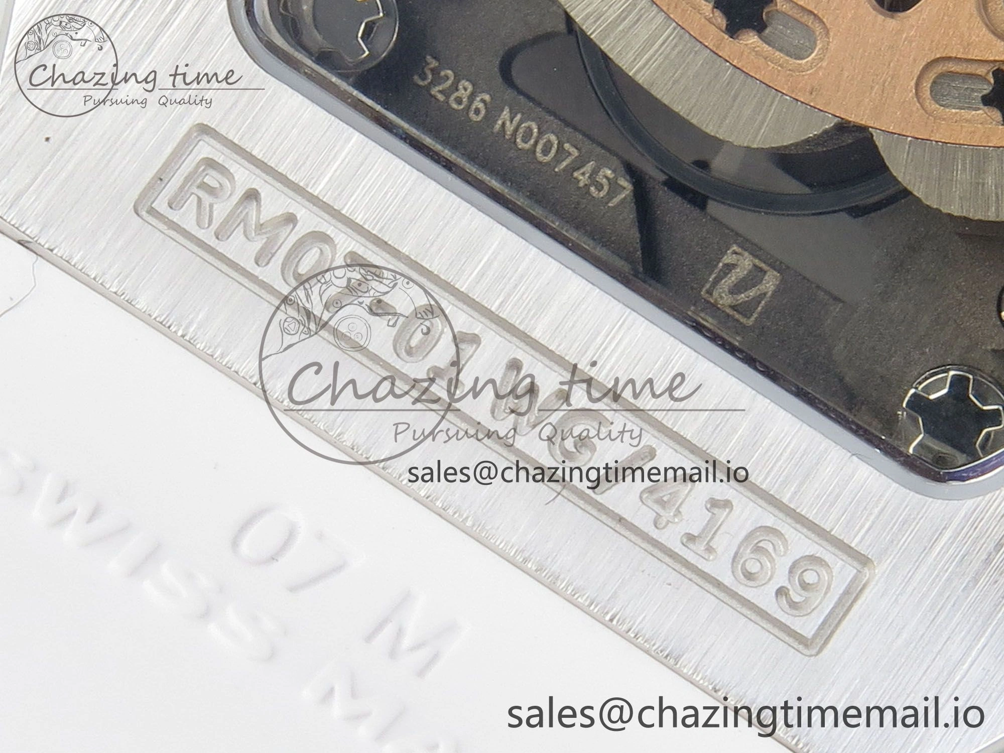 RM07 Ladies Full Diamonds SS ZF 1:1 Best Edition Red Dial on White Rubber Strap CRMA2 Clone EasyMatch 9157