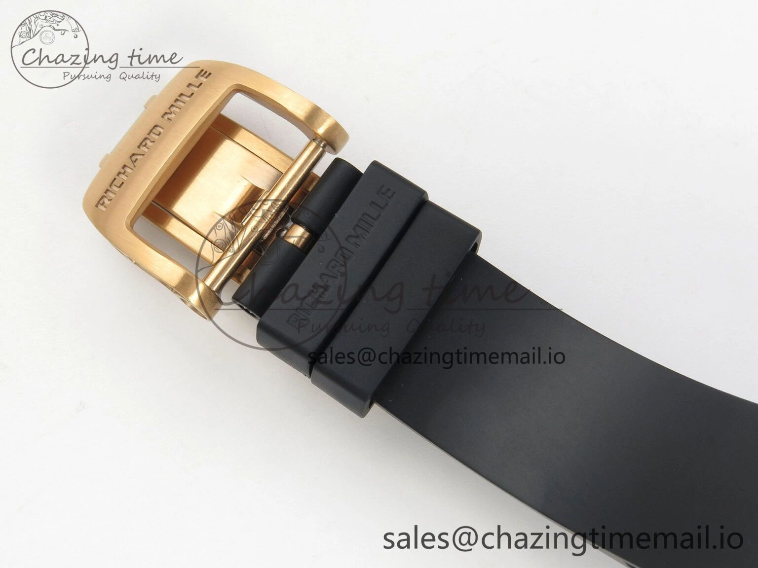 Durable RM07 Ladies RG Diamonds Bezel ZF 1:1 Best Edition Black Diamonds Skeleton Dial on Black Rubber Strap CRMA2 Clone 9160