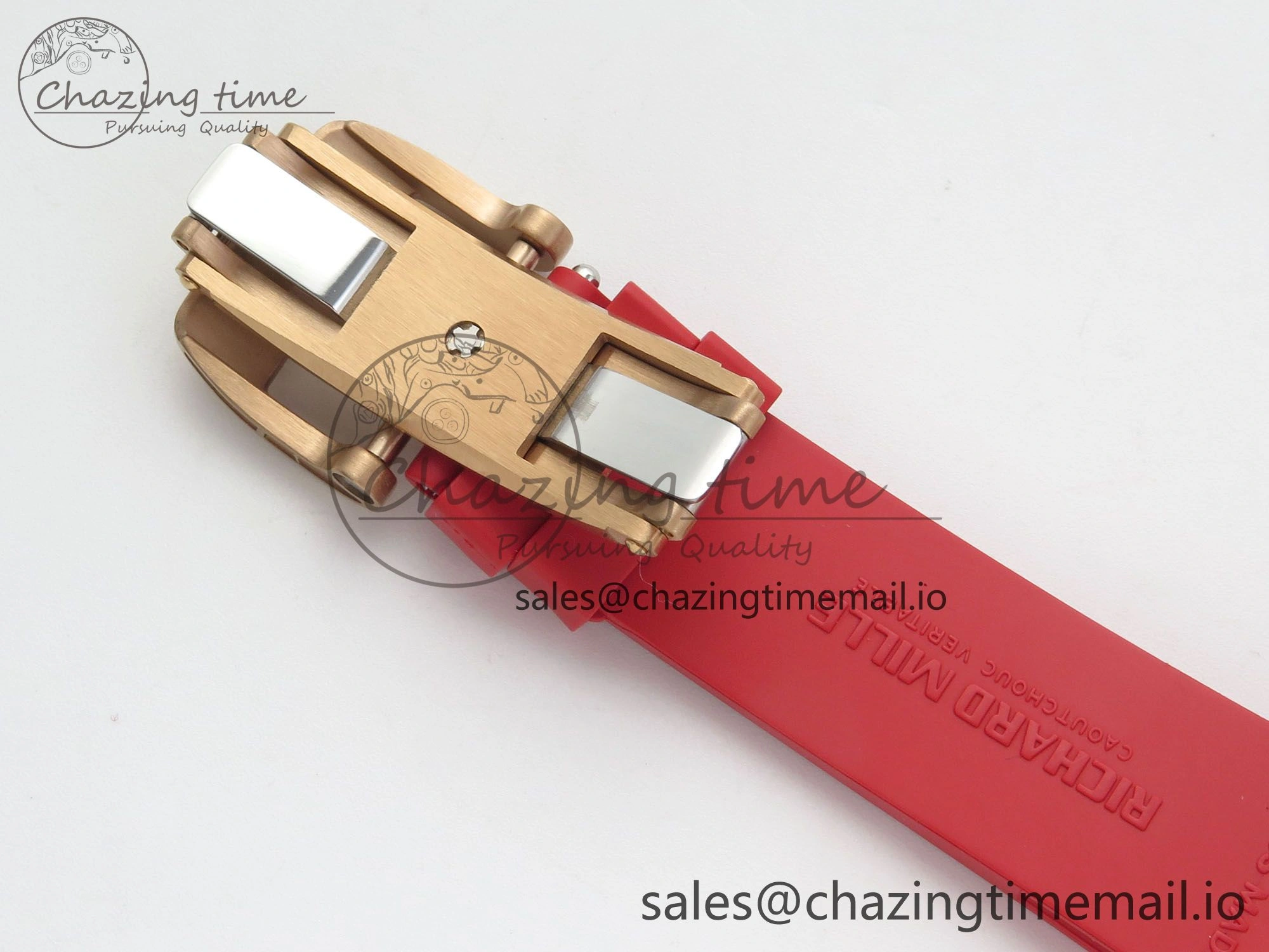 RM07 Ladies RG Diamonds Bezel ZF 1:1 Best Edition Red Diamonds Skeleton Dial on Red Rubber Strap CRMA2 Clone Efficient 10056