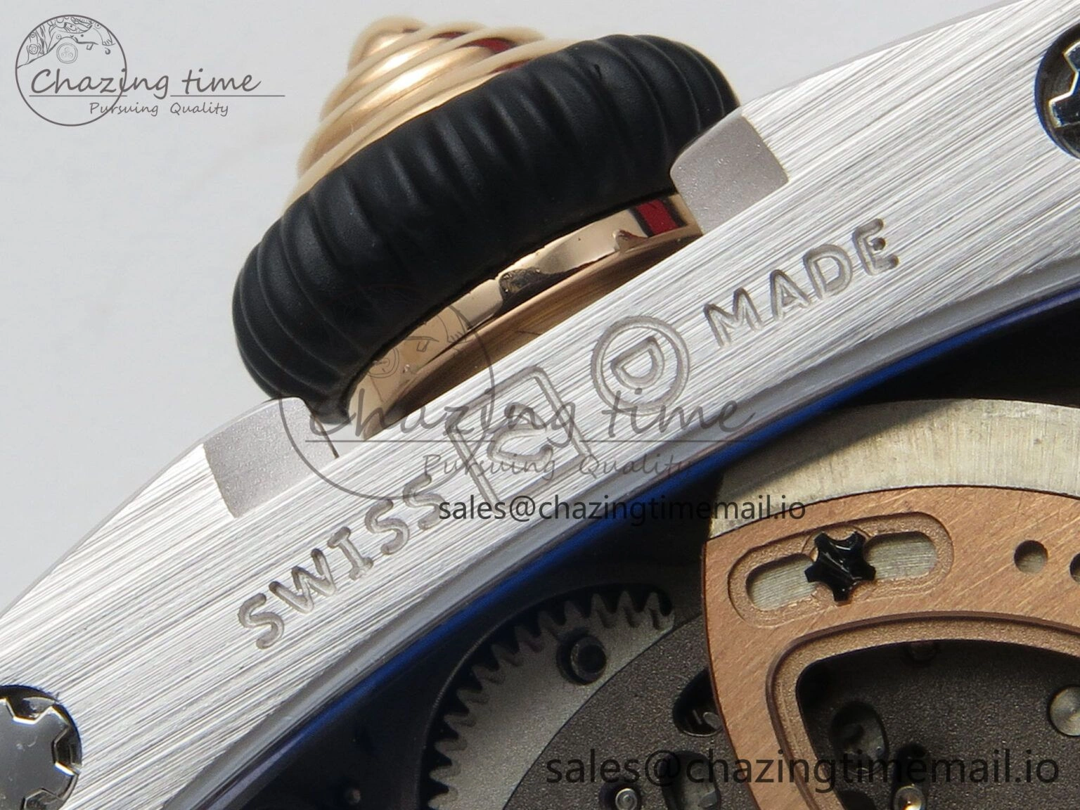 RM07 Ladies SS Diamonds Bezel ZF 1:1 Best Edition Black Diamonds Skeleton Dial on Black Rubber Strap CRMA2 Clone Classic 9158