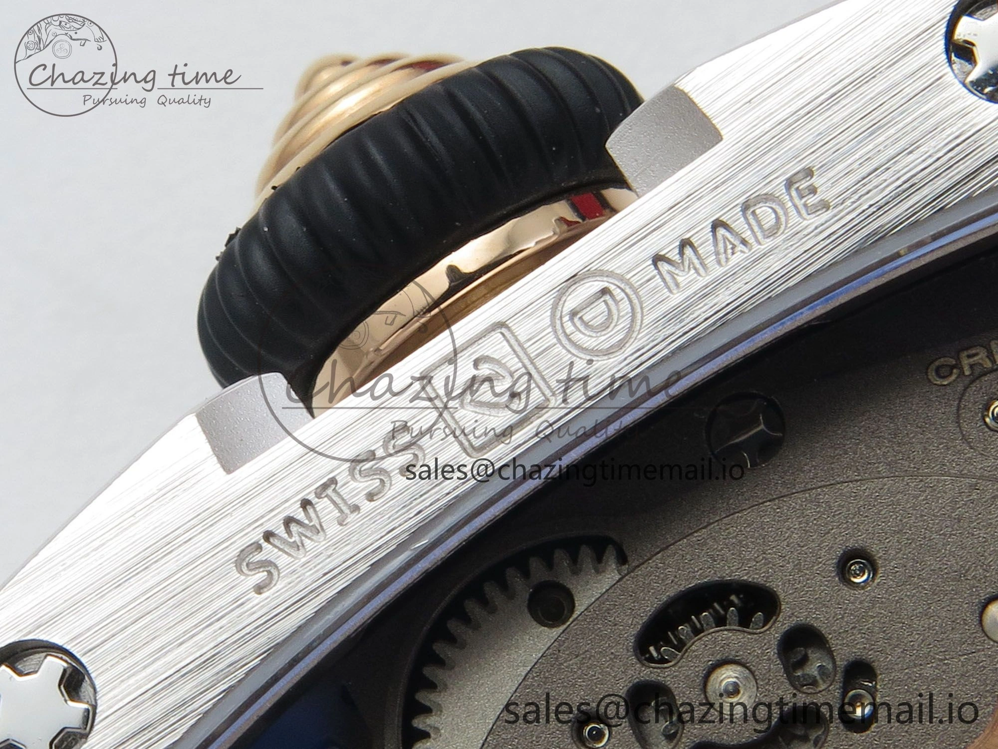 RM07 Ladies SS Diamonds Bezel ZF 1:1 Best Edition Red Diamonds Skeleton Dial on White Rubber Strap CRMA2 Clone Thermal 9164