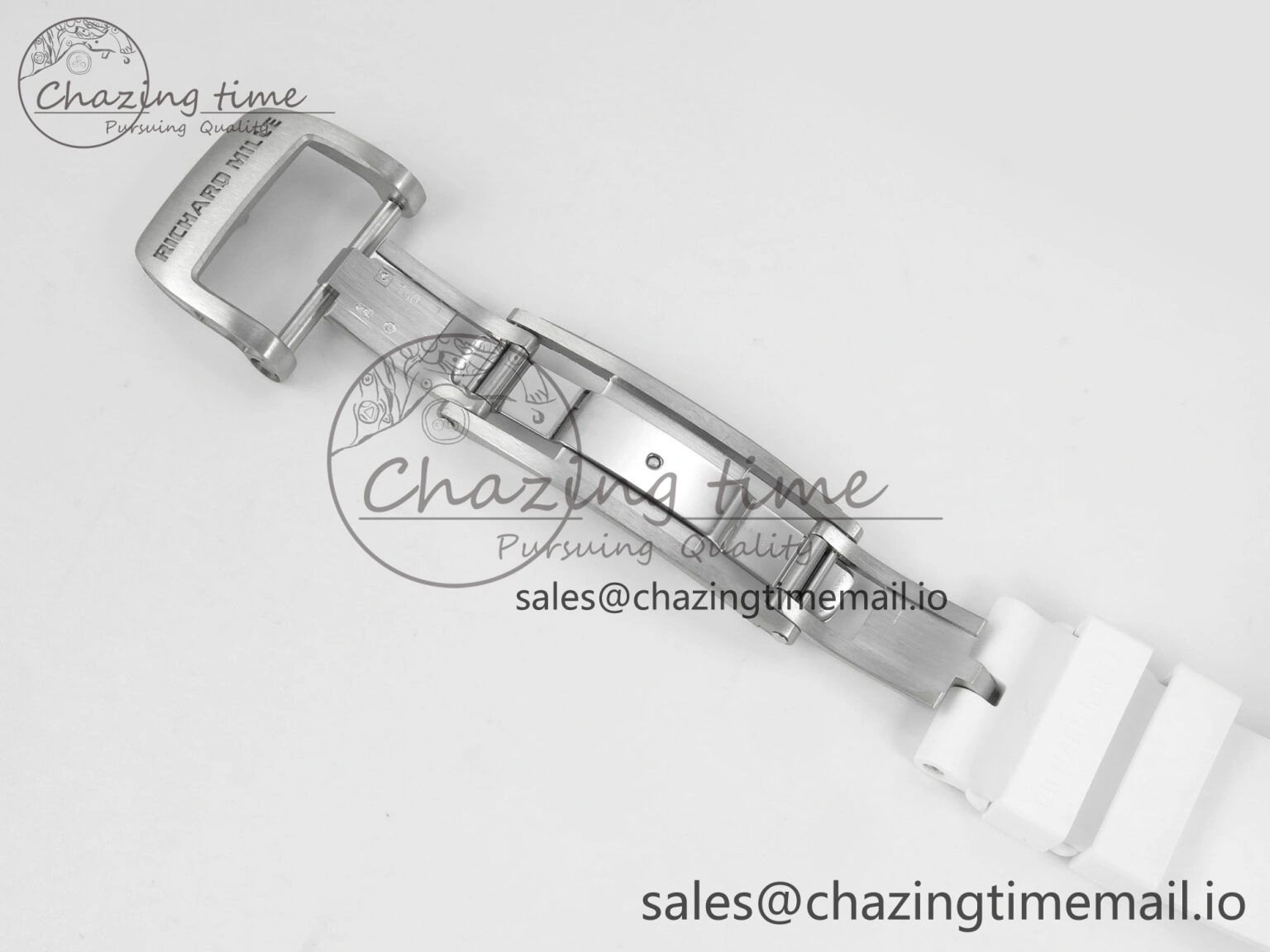 RM07 Ladies SS Diamonds Bezel ZF 1:1 Best Edition Red Diamonds Skeleton Dial on White Rubber Strap CRMA2 Clone Thermal 9164