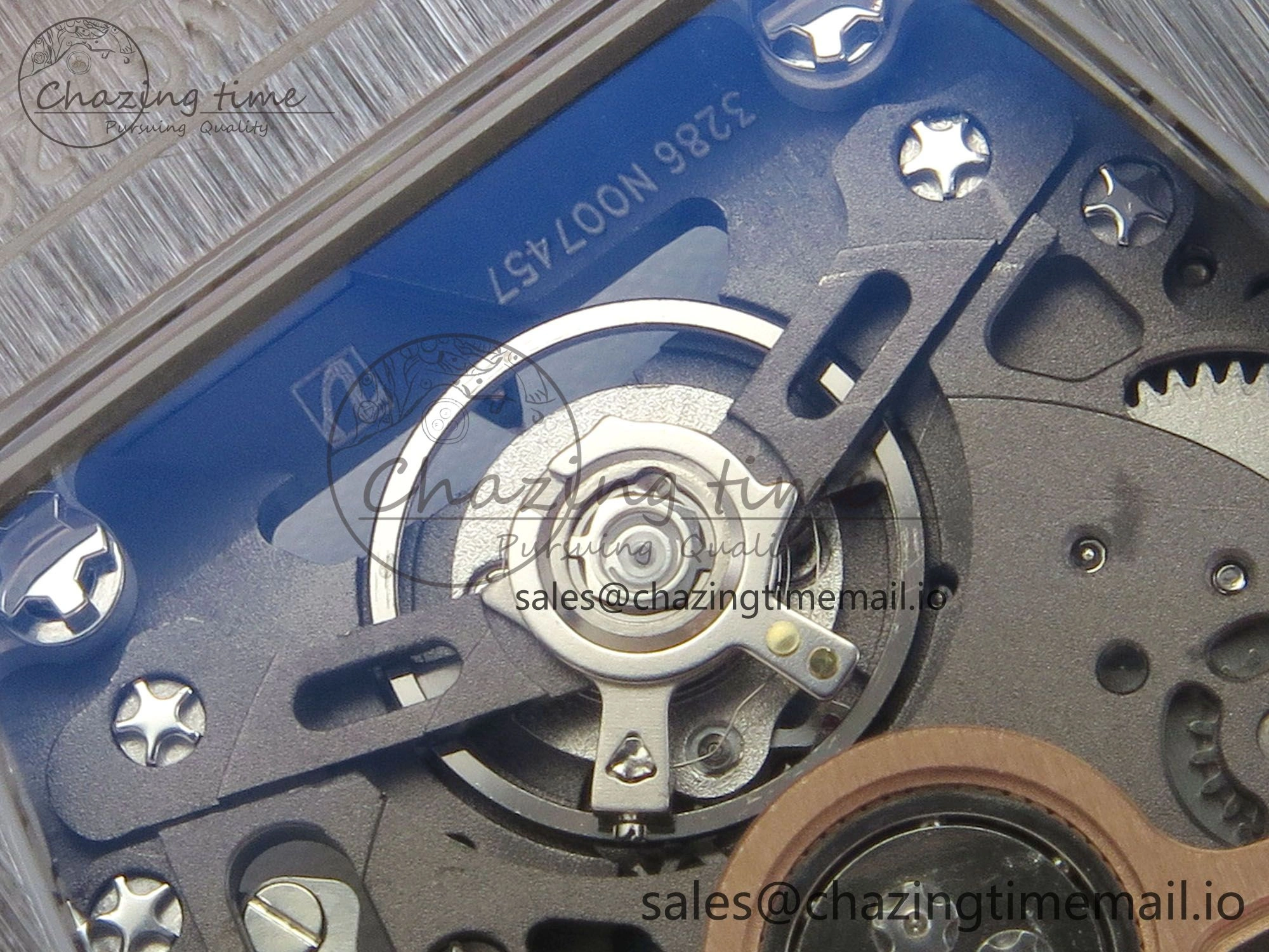 RM07 Ladies SS Diamonds Bezel ZF 1:1 Best Edition Red Diamonds Skeleton Dial on White Rubber Strap CRMA2 Clone Thermal 9164