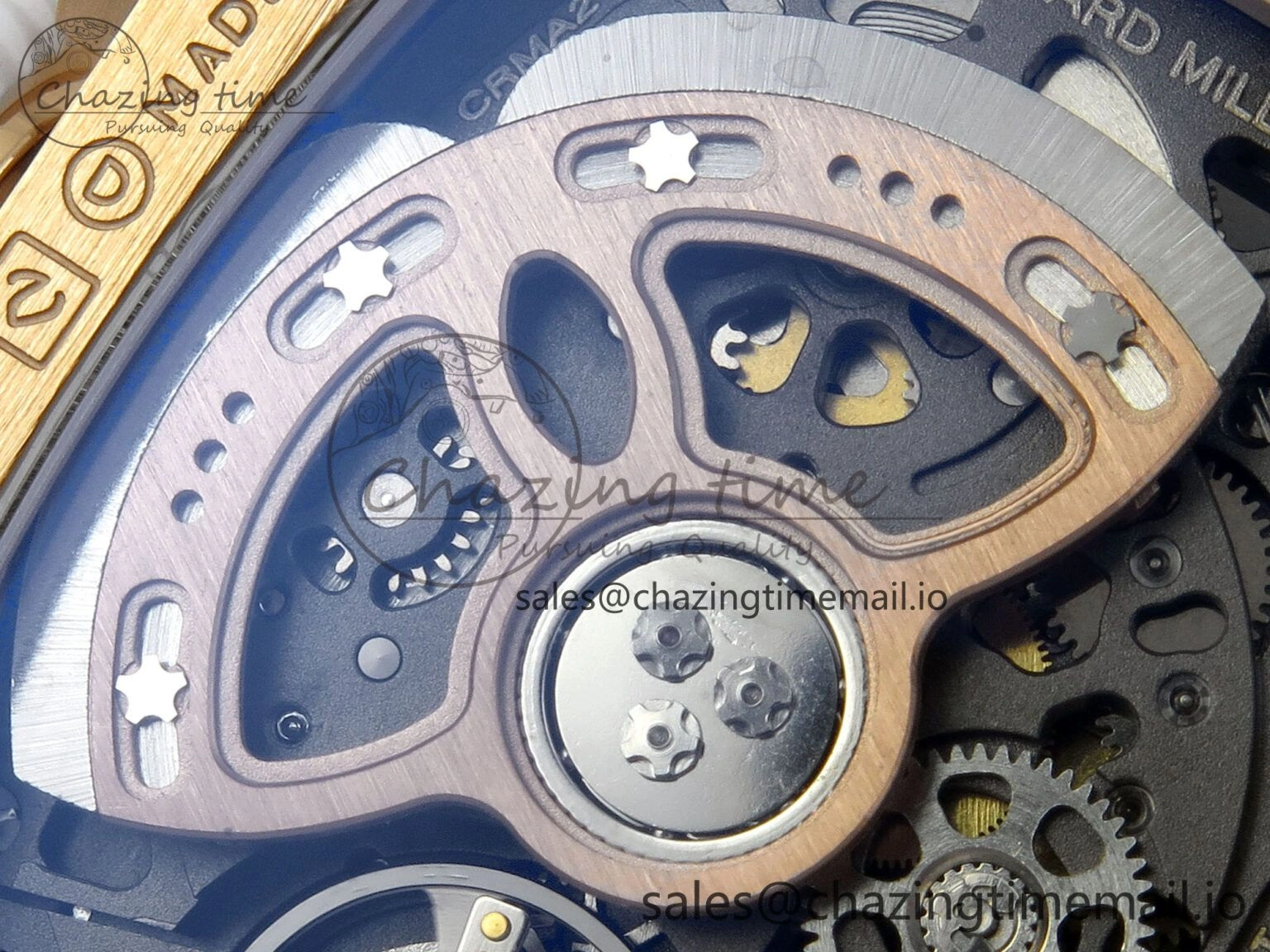 RM07 Ladies Snow Diamonds RG ZF 1:1 Best Edition Red Dial on Red Rubber Strap CRMA2 Clone Bright 9149