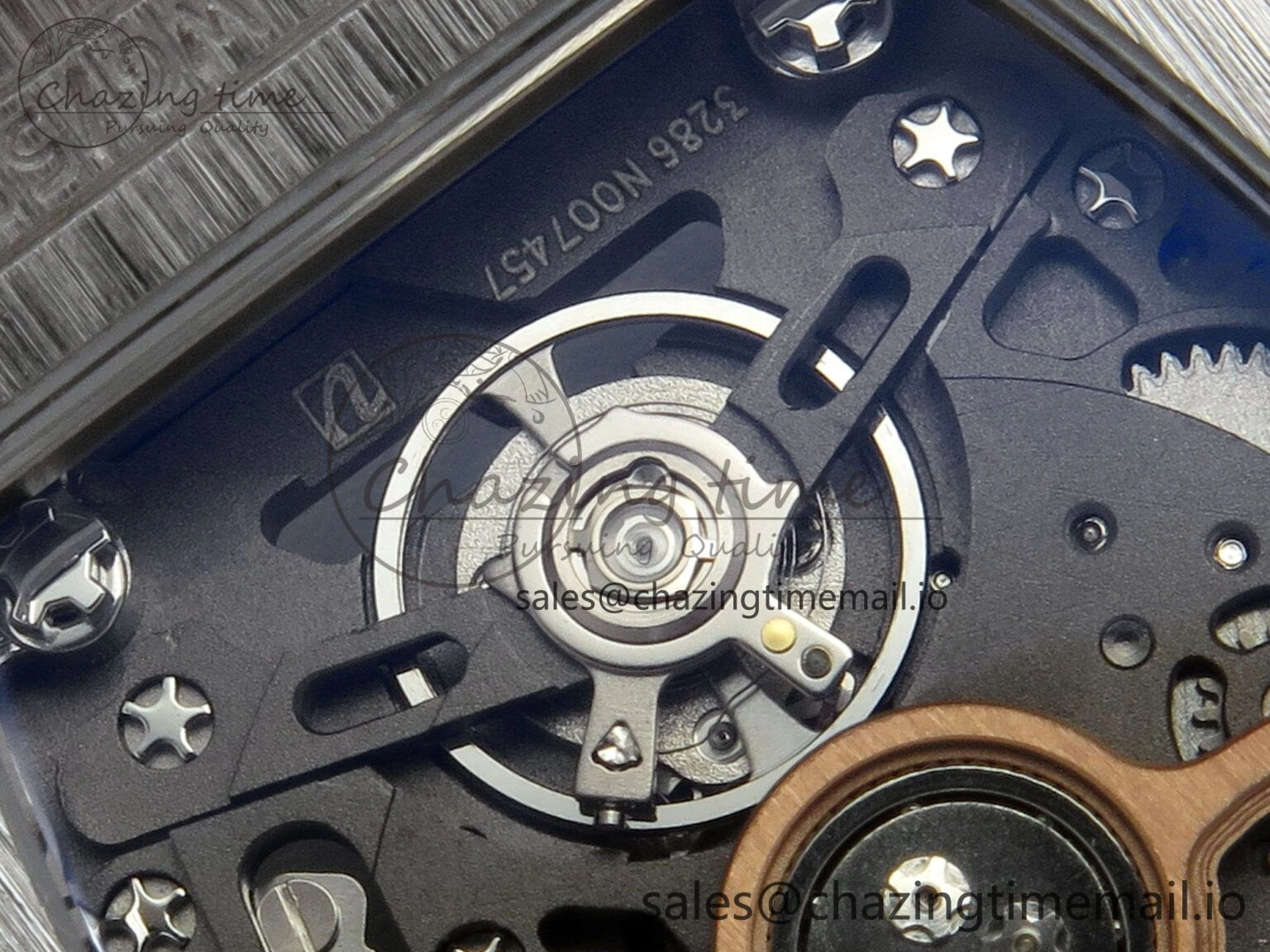 RM07 Ladies Snow Diamonds SS ZF 1:1 Best Edition Black Dial on Black Rubber Strap CRMA2 Clone EyeCatching 9146