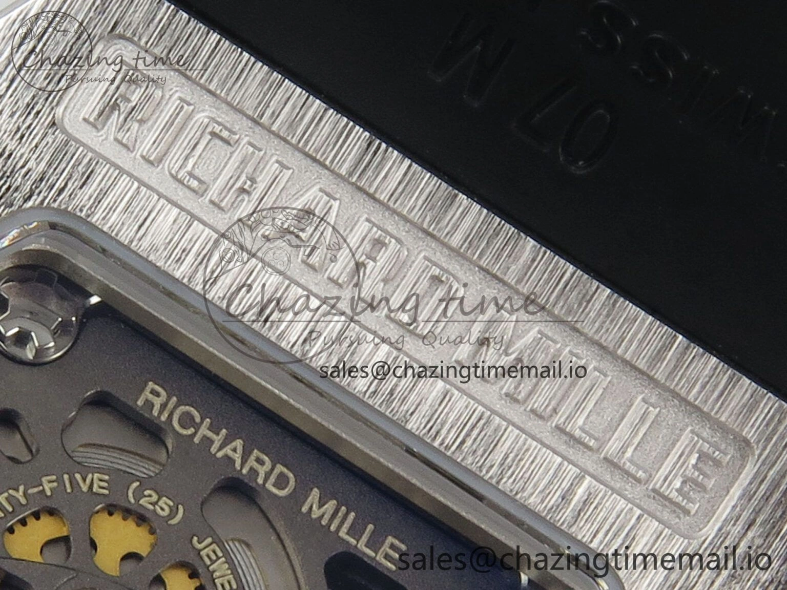 RM07 Ladies Snow Diamonds SS ZF 1:1 Best Edition Black Dial on Black Rubber Strap CRMA2 Clone EyeCatching 9146