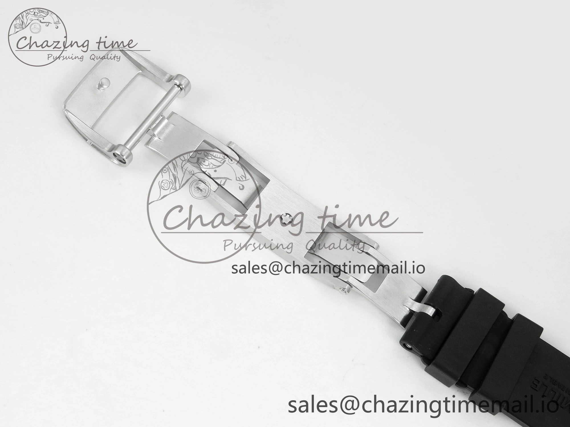 RM07 Ladies Snow Diamonds SS ZF 1:1 Best Edition Black Dial on Black Rubber Strap CRMA2 Clone EyeCatching 9146
