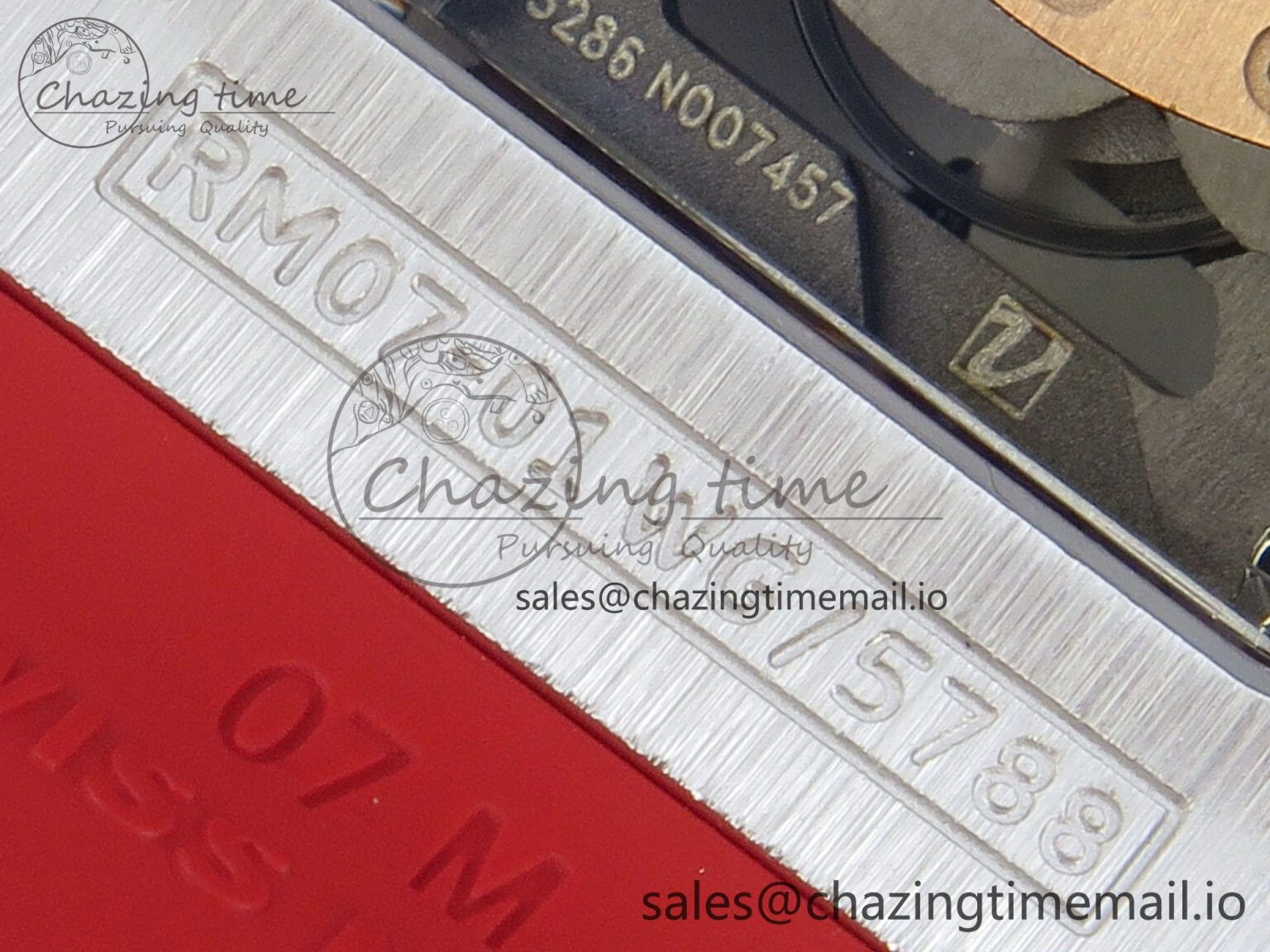 FlexibleFit RM07 Ladies Snow Diamonds SS ZF 1:1 Best Edition Red Dial on Red Rubber Strap CRMA2 Clone 9147