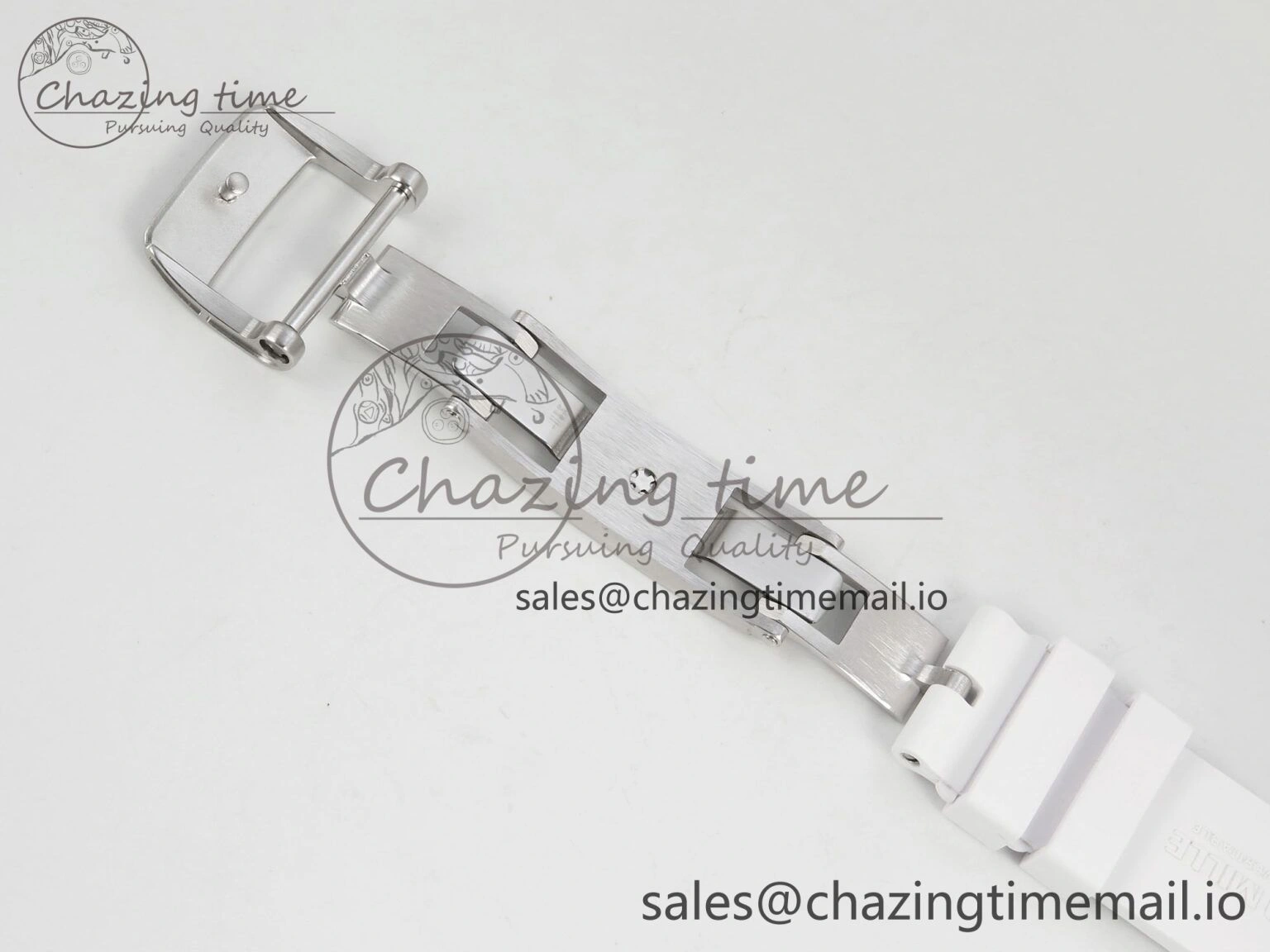 RM07 Ladies Snow Diamonds SS ZF 1:1 Best Edition White Dial on White Rubber Strap CRMA2 Clone SunProtective 9145