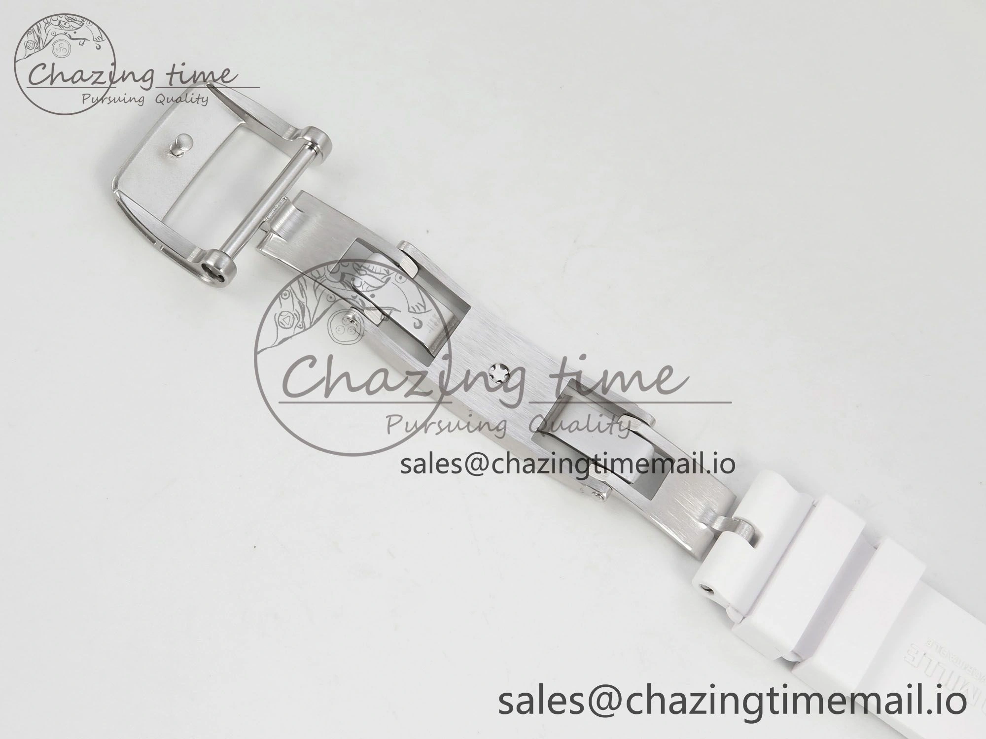 RM07 Ladies Snow Diamonds SS ZF 1:1 Best Edition White Dial on White Rubber Strap CRMA2 Clone SunProtective 9145