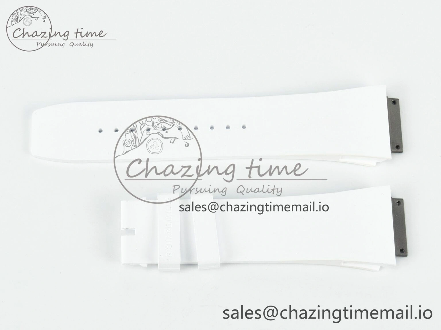 Sustainable RM072 1:1 Best Edition White Rubber Strap (Fits the Gen size) 9196