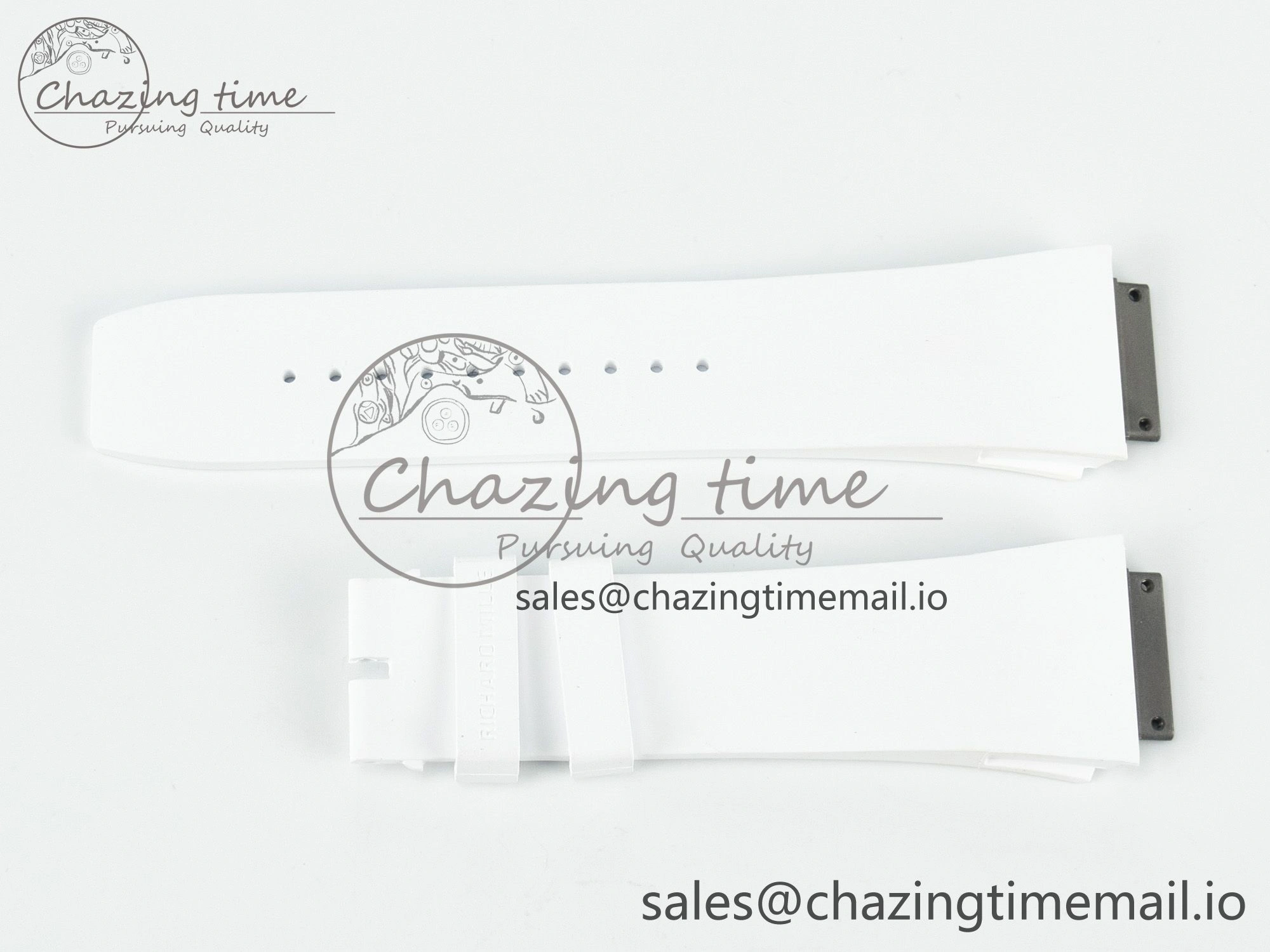 Sustainable RM072 1:1 Best Edition White Rubber Strap (Fits the Gen size) 9196