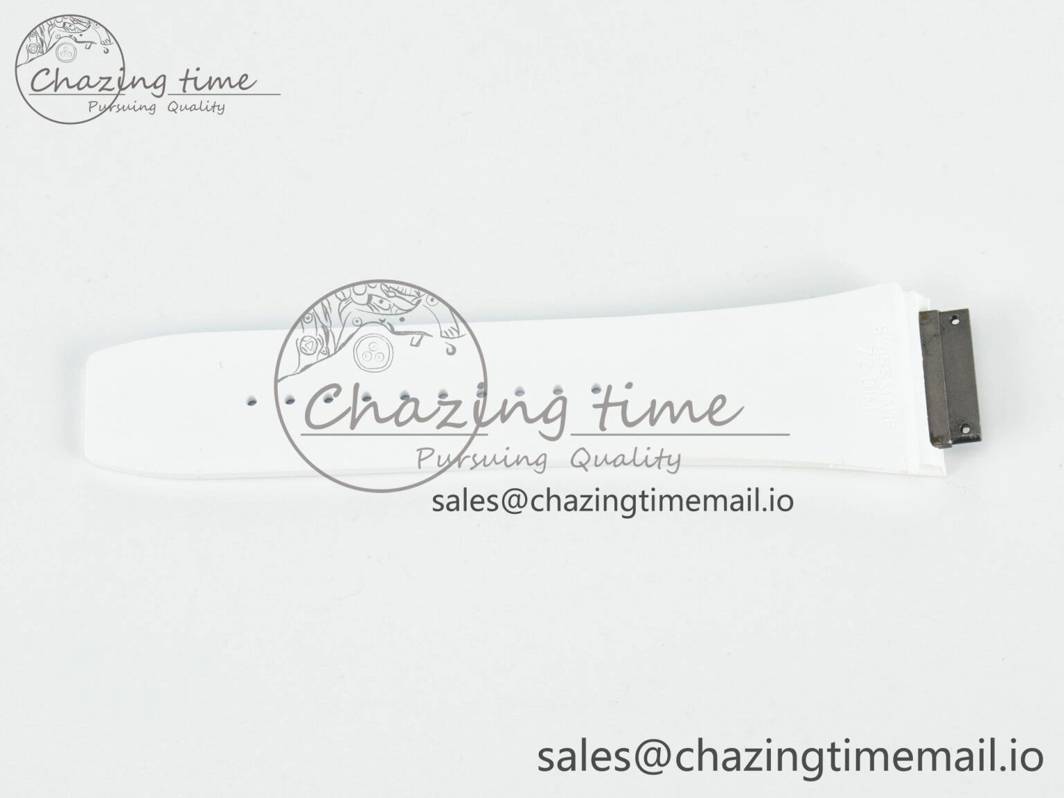 Sustainable RM072 1:1 Best Edition White Rubber Strap (Fits the Gen size) 9196
