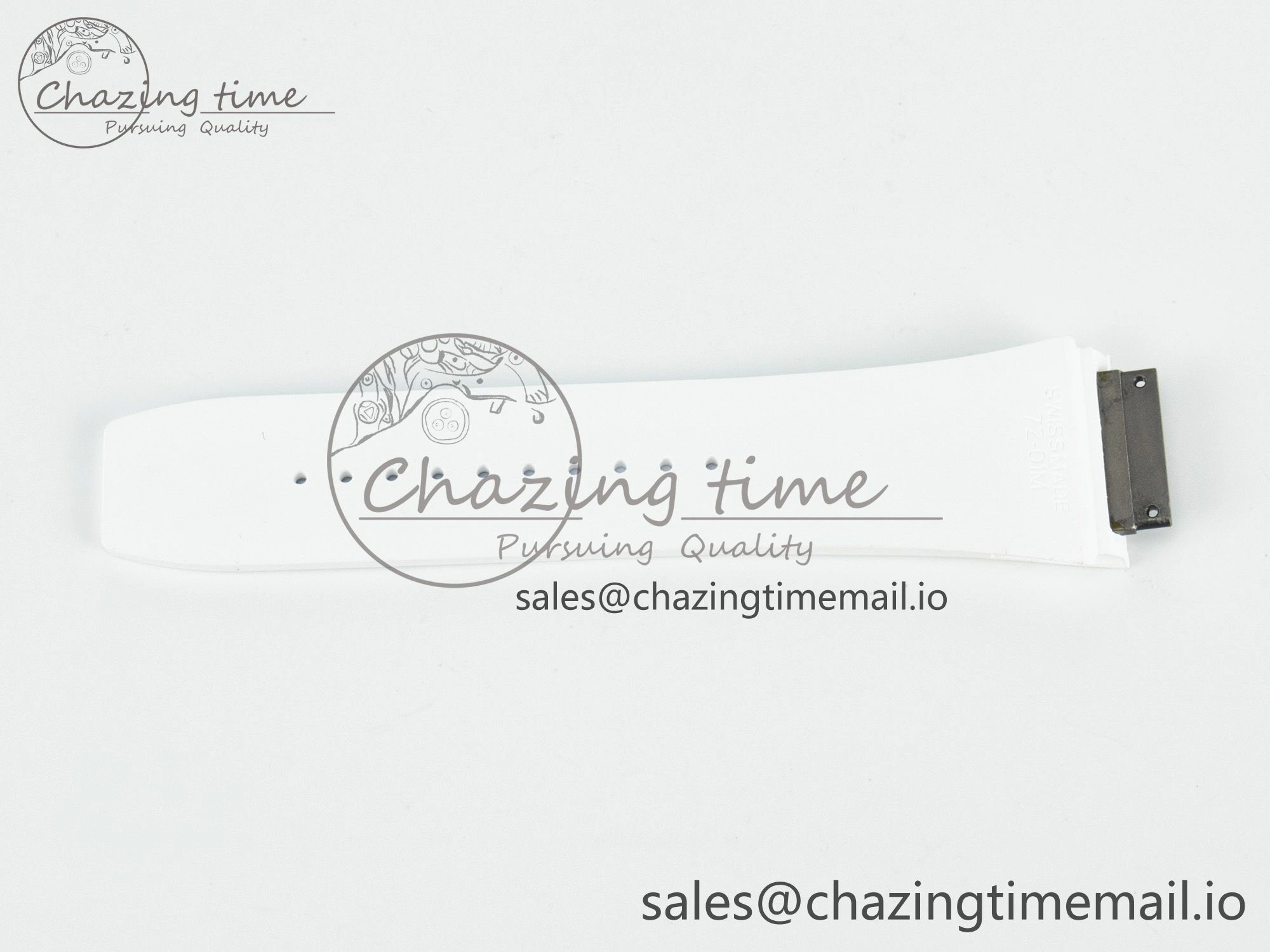 Sustainable RM072 1:1 Best Edition White Rubber Strap (Fits the Gen size) 9196