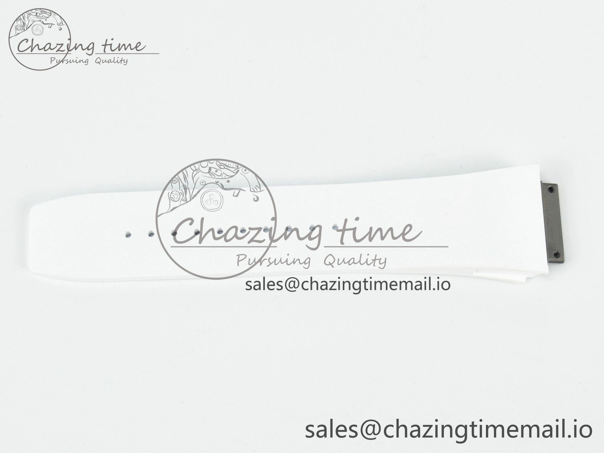Sustainable RM072 1:1 Best Edition White Rubber Strap (Fits the Gen size) 9196