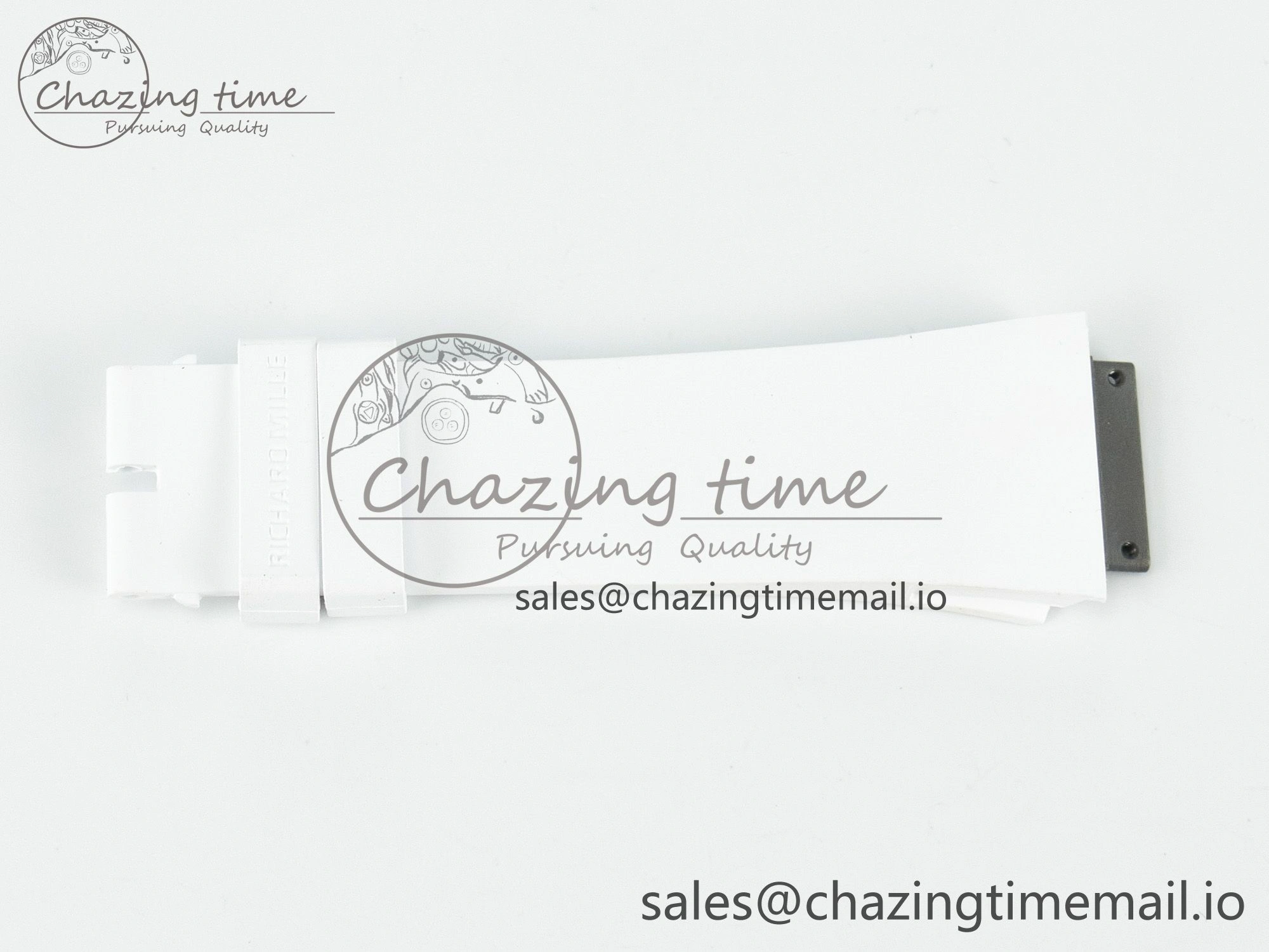 Sustainable RM072 1:1 Best Edition White Rubber Strap (Fits the Gen size) 9196